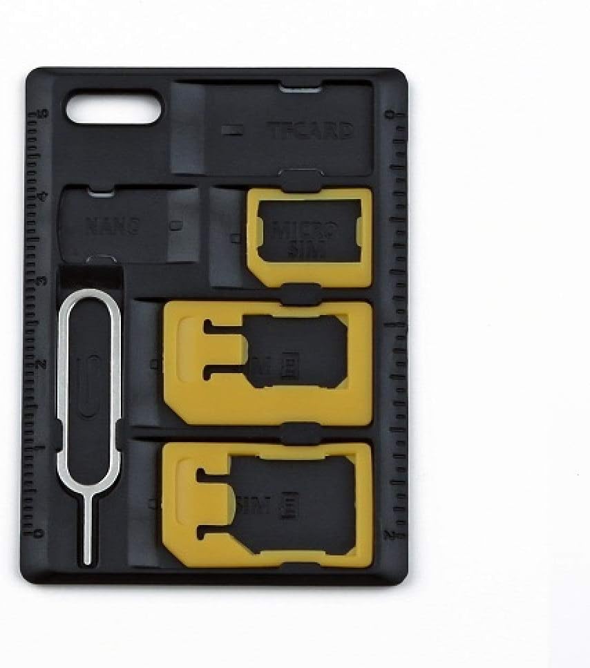 CARD DEVIL 2 Packs Set SIM Adapter Kit With Tray Eject Pin, Card Holder, Micro SD and Nano Storage Tool for Standard