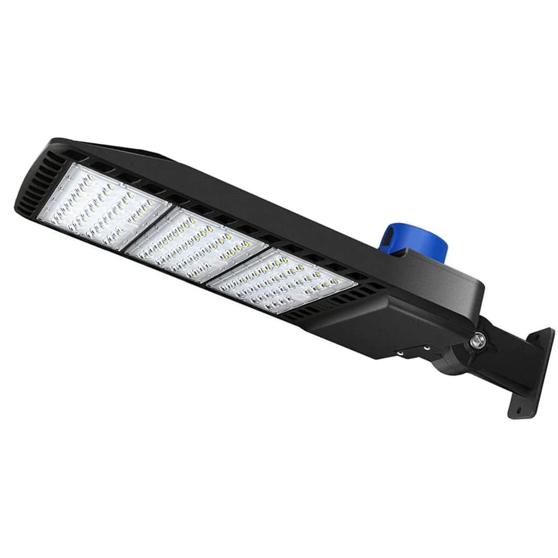 Juyace 300W LED Parking Lot Light Dusk to Dawn Outdoor Lighting Wall Mount Exterior Flood Commercial Outside IP65 Waterproof 100-277V Shoebox Street Security Area
