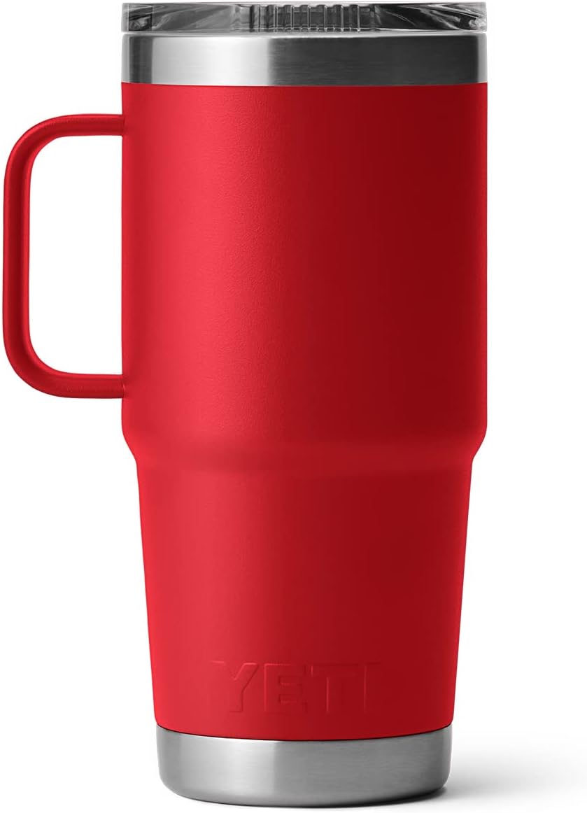 YETI Rambler 20 oz Travel Mug - Stainless Steel, Vacuum Insulated with Stronghold Lid for Ultimate Durability