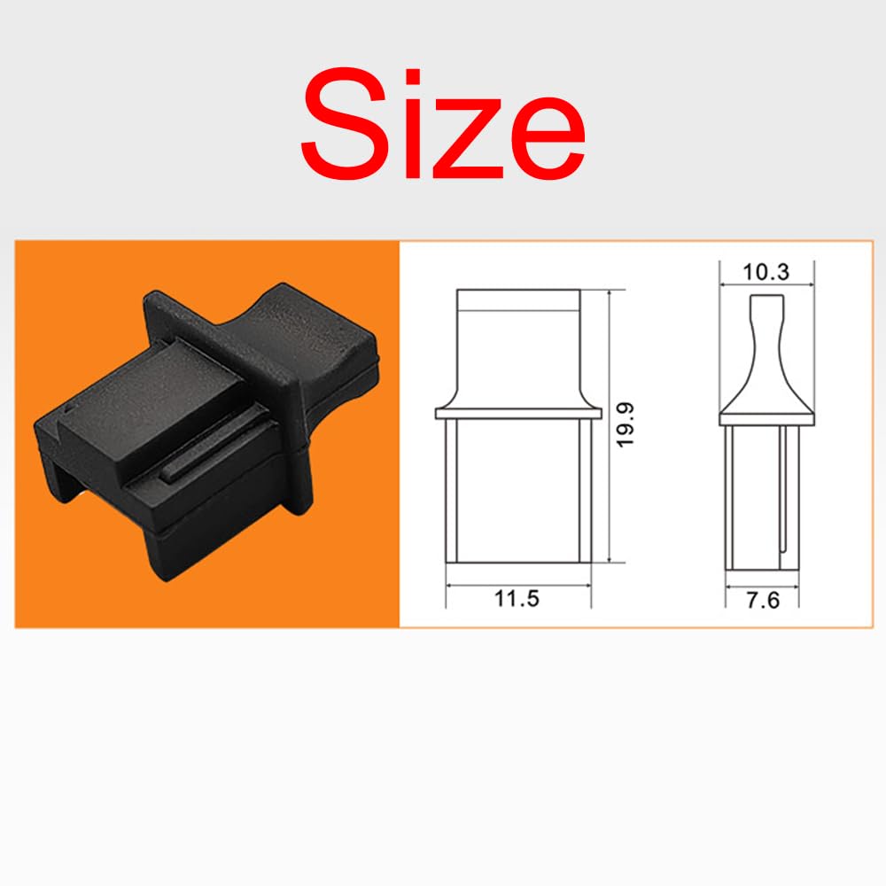 ThtRht 30 Pack RJ45 Gigabit Switch Port Dust Cover Cap Protector with Handle Grip Plastic Plug Socket Stopper