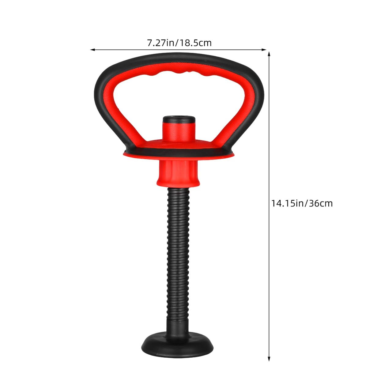 Kisangel Adjustable Kettlebell Handle with Base Nut for 40 Lb Weight Plates Anti-Slip Grip Attachment for Strength Training and Full Body Workouts at Home or Office