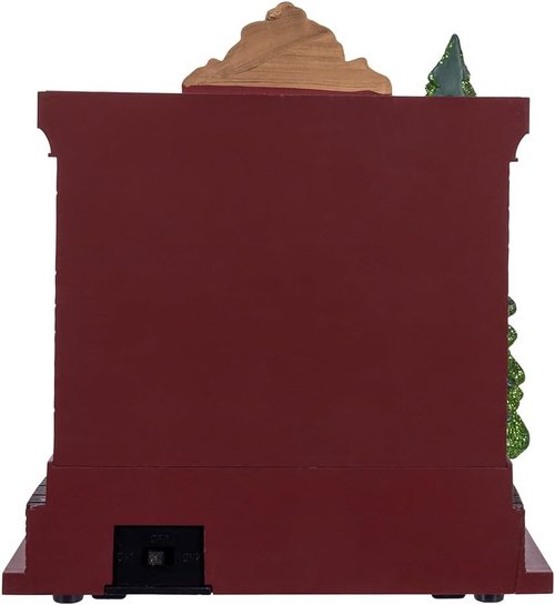 Kurt Adler Battery Operated Musical Santa - Festive Fireplace Decoration for Holiday Cheer