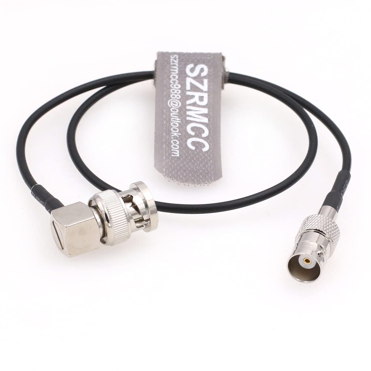 SZRMCC 3G RG174 50ohm (80cm) SDI Cable BNC Male Right Angle to BNC Female HD SDI Cable Coaxial Extension Cable