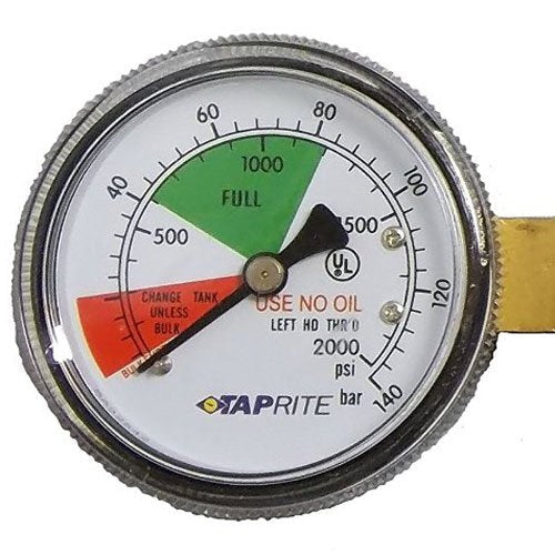 Taprite Co2 Primary Beer Regulator 3741-BR New Draft Wine Soda - Dual High Pressure Gauge
