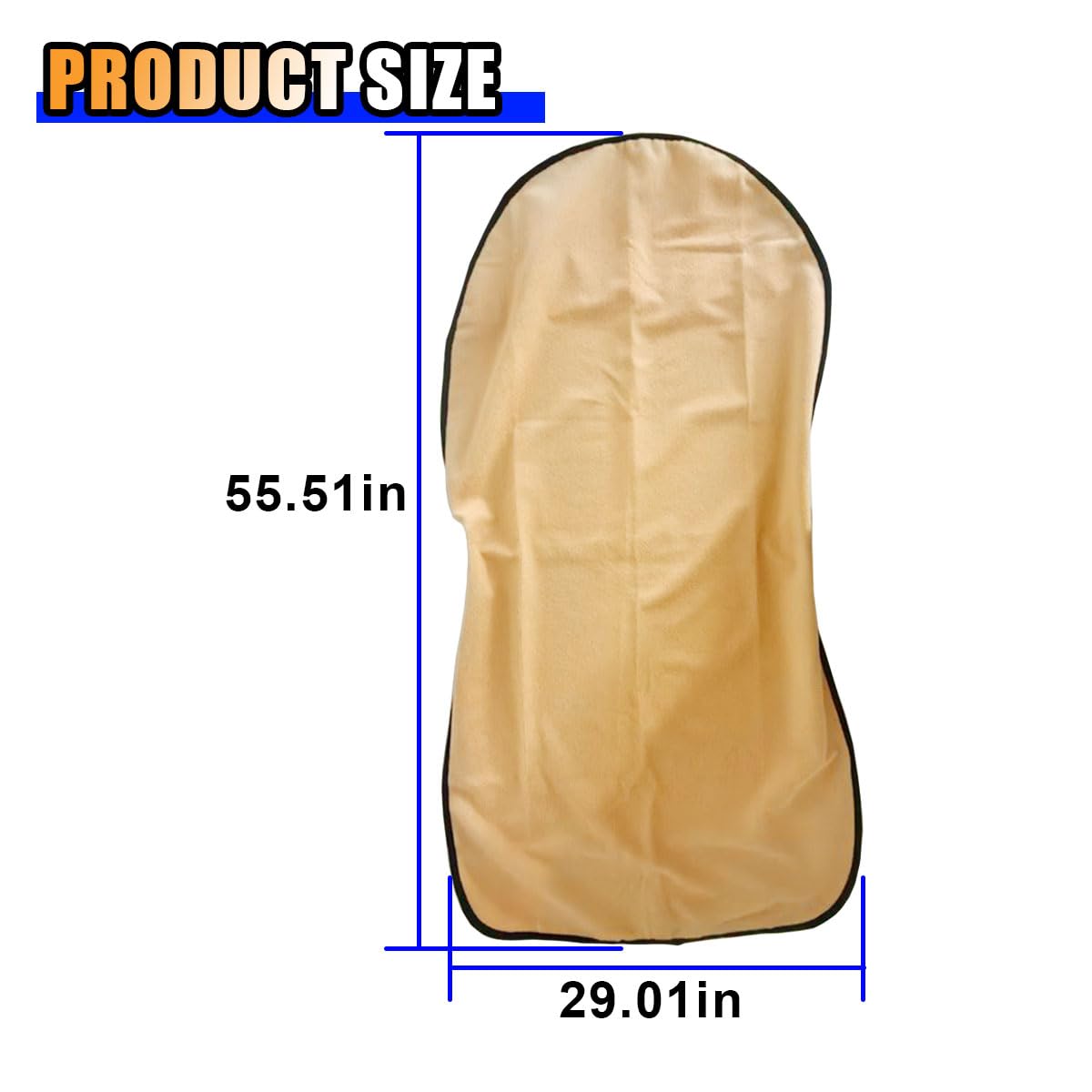 LAINLOY Sweating Car Seat Cover, Non-Slip Waterproof Bucket Car Front Seat Protector for Post Gym Workout, Beach and Hiking, Washable Seat Cover for Car SUV Truck (Beige)