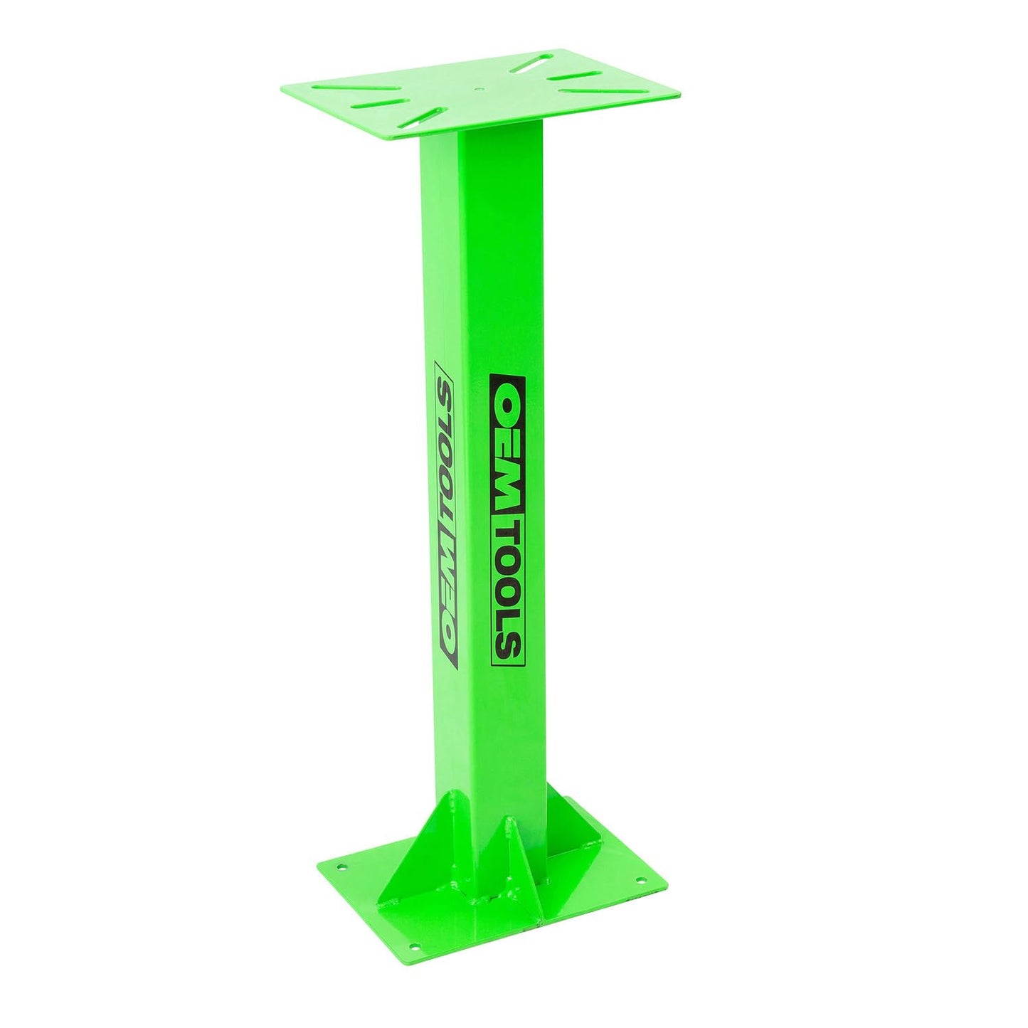 OEMTOOLS 24643 Bench Grinder Stand, Vise Stand, and Drill Press Stand, Heavy Duty Steel Base, Pre-Drilled for Equipment Stability, Top/Plate Dimensions 13.8" (L) x 9.8" (W) x 0.2" (H)