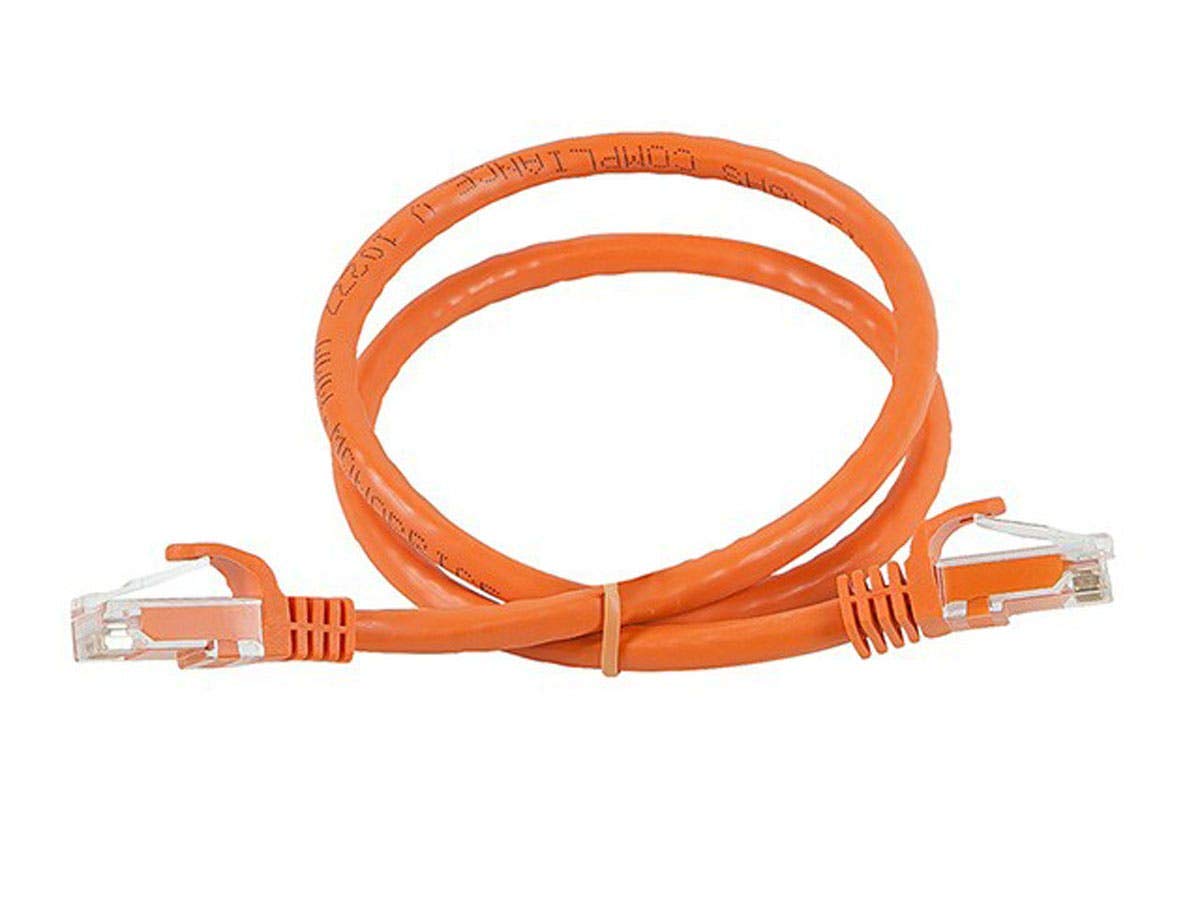 Cat6 RJ45, 550Mhz, 24AWG, 2 Monoprice Ethernet Patch Cable - Flexboot, Stranded, UTP, Pure Bare Copper Wire, Feet