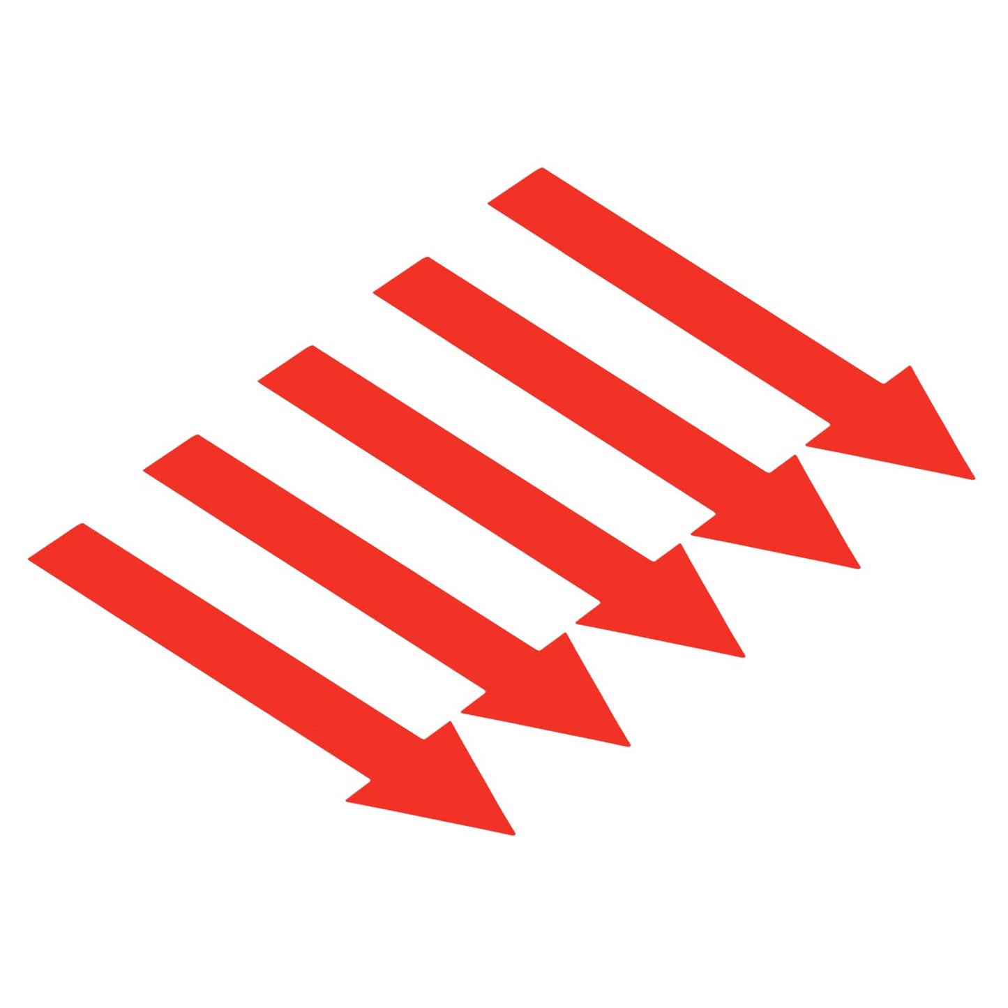 PATIKIL Arrow Sticker 5 Inch, 4 Sheet Directional Sign PVC Adhesive Removable Floors Decal for Floors Wall Marking, Red