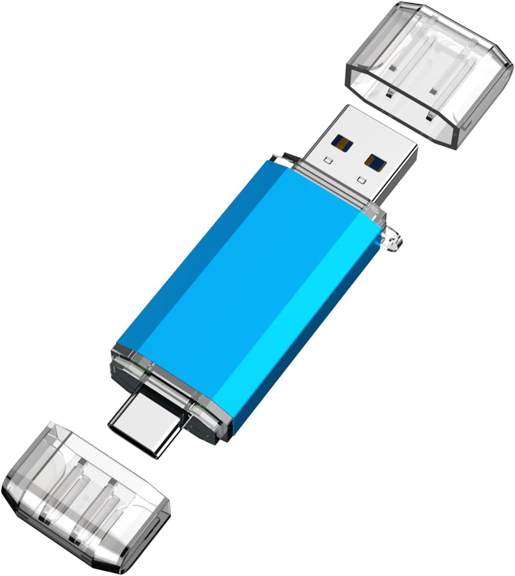 KOOTION 256GB 2 1 3.0/Type USB C Flash Drive in OTG USB C Thumb Drive Dual Drive USB C Memory Stick for Smartphone