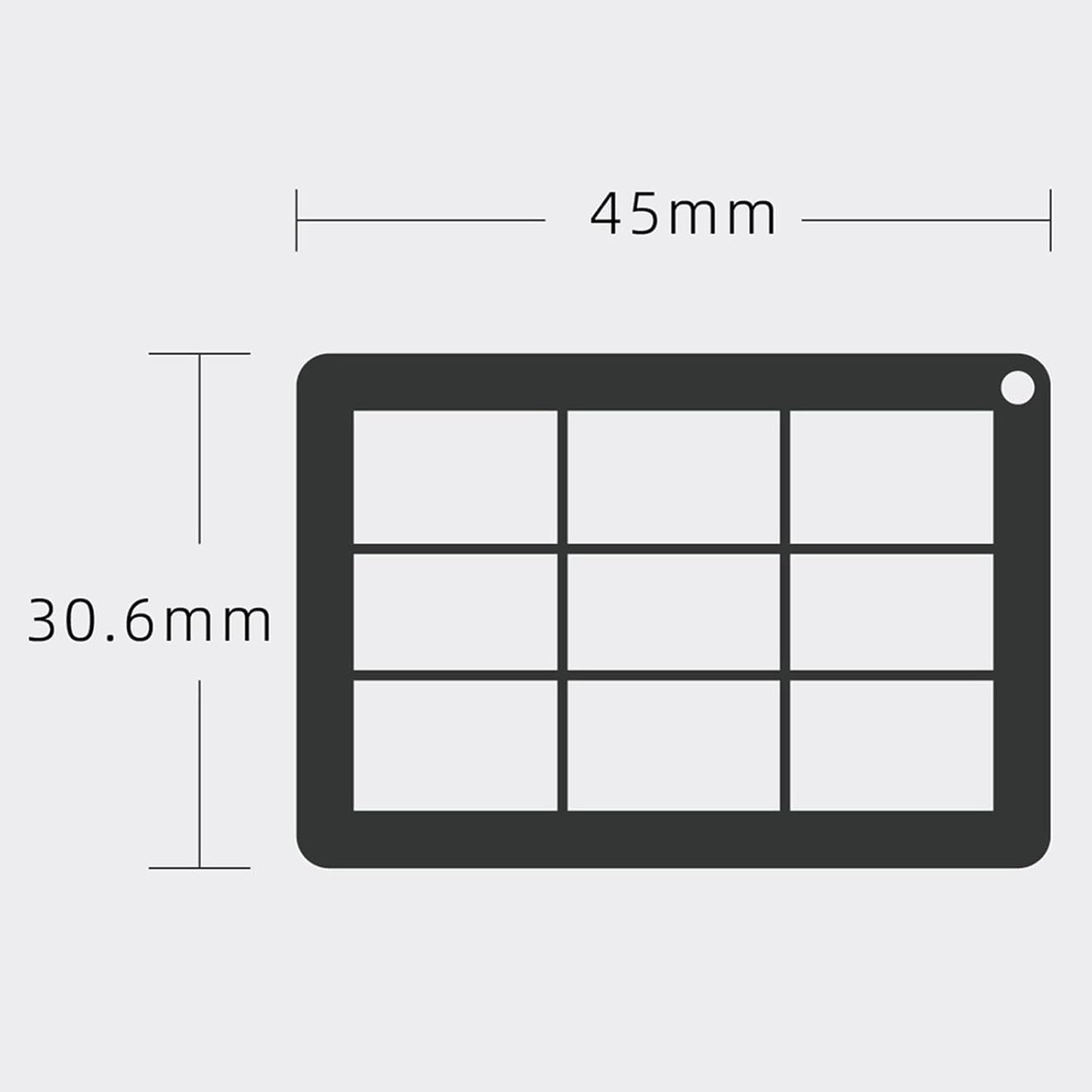 BWOFJGWH 4Pcs with Chain Sturdy Proportion Ruler Compact Composition Viewfinder for Sketching Viewer Painting, pp
