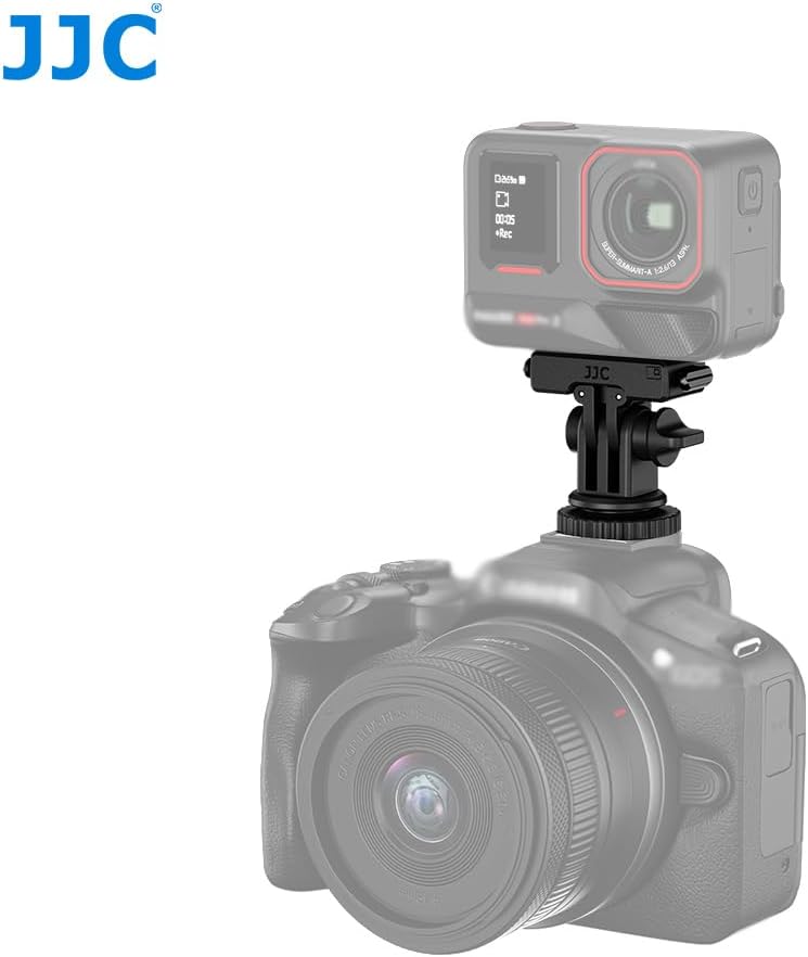 JJC Insta360 X5 2 180 1/4"-20 Magnetic Quick Release Mount for Ace Pro & Ace Pro Only, Angle Adjustable, Detachable