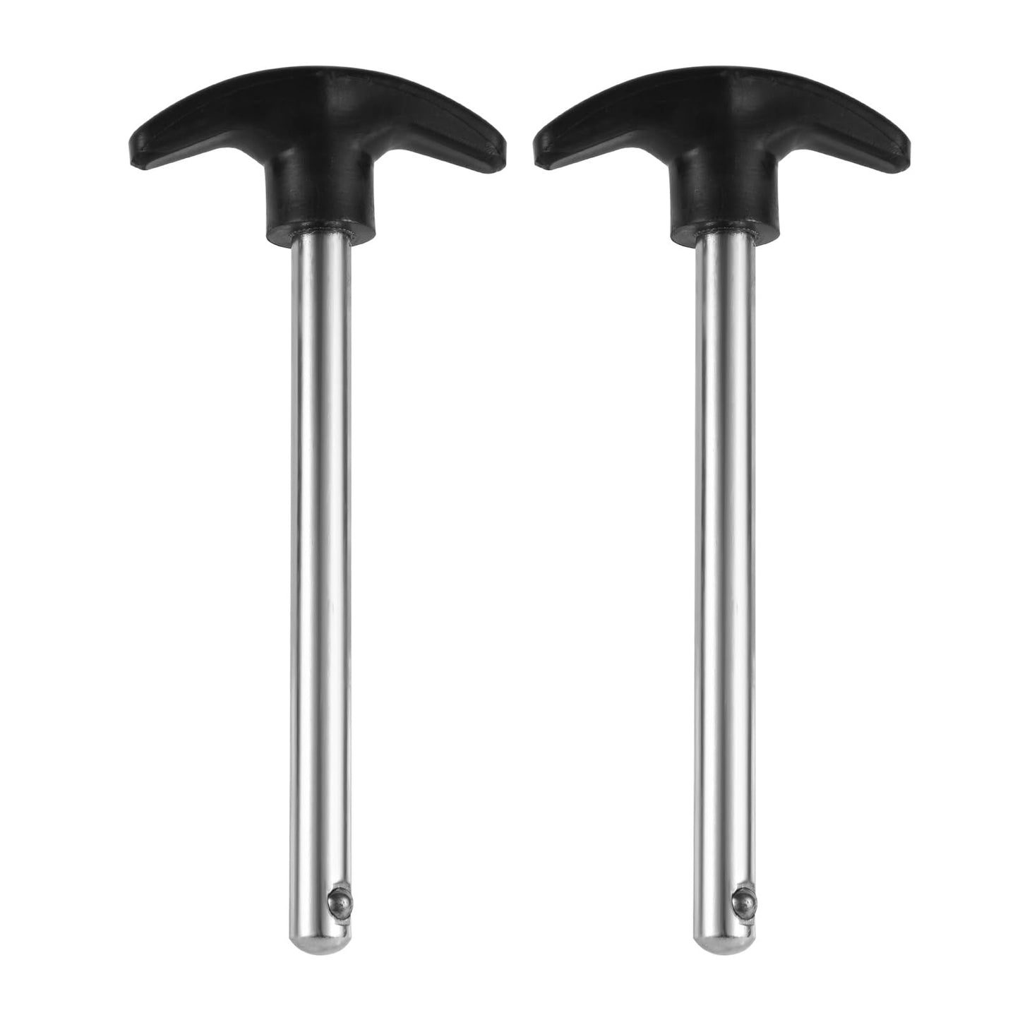 NQEUEPN Crescent-Shaped Weight Stack Pin, Pin Tensile 3/8 Inch Diameter 4.4 Inch Locking Space Heavy-Duty Gym Pin Weight Plate Pin for Home Gym Exercise Machine Accessories, Black, Silver