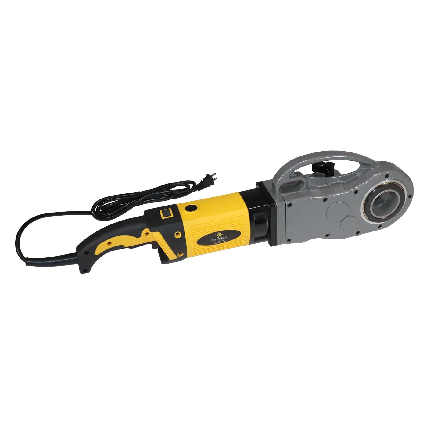 Steel Dragon Tools 600 PRO MAX 1/2 in. - 2 in. Handheld Power Pipe Threader fits RIDGID 11-R NPT Pipe Threading Die Heads with Carrying Case
