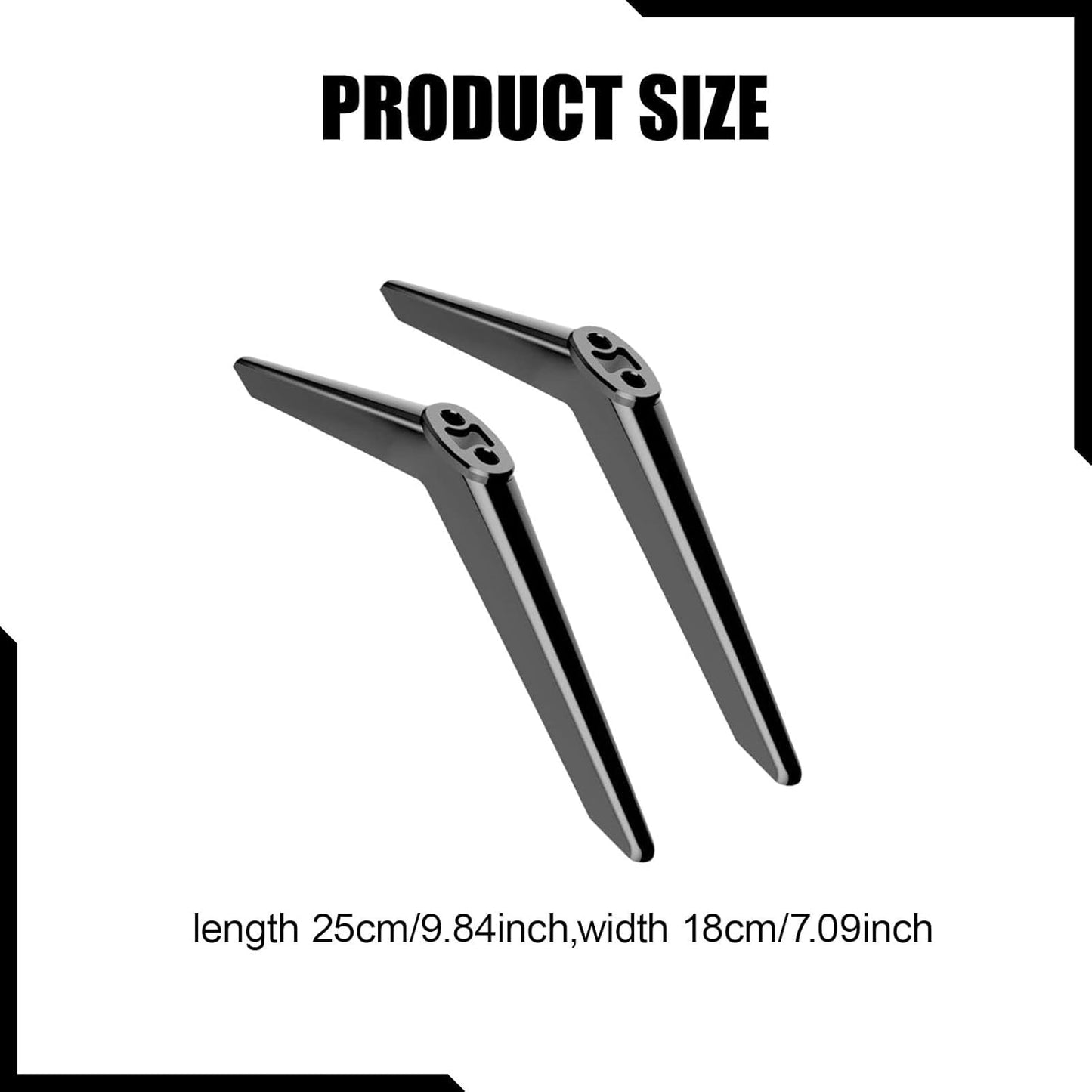 sporful RTU5540-2Pcs TV Stand Replacement Feet Compatible with RCA Non-Slip Pedestal Legs for Easy Installation