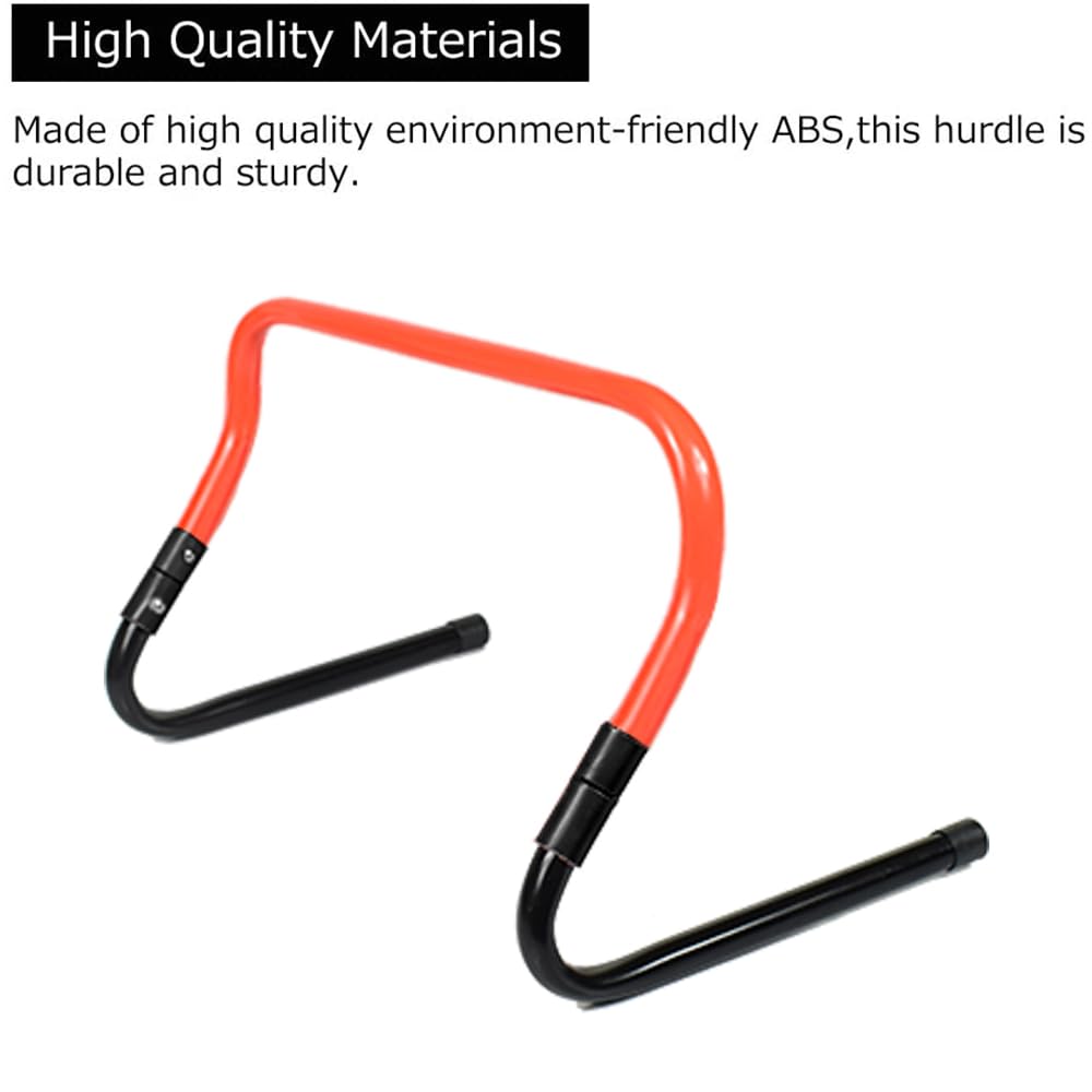 ASENVER Adjustable Height Hurdle Agility Training Hurdle Set of 5 Set of 10 (Set of 5)