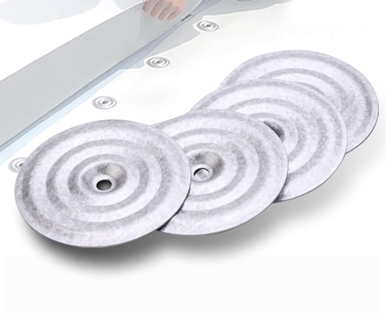 3'' Roofing Insulation Plates(1000pc) Round Plate Goes with Self Drilling Screws Aluminized zinc Metal Hardware for TPO PVC Waterproofing Membrane (Bullseye)