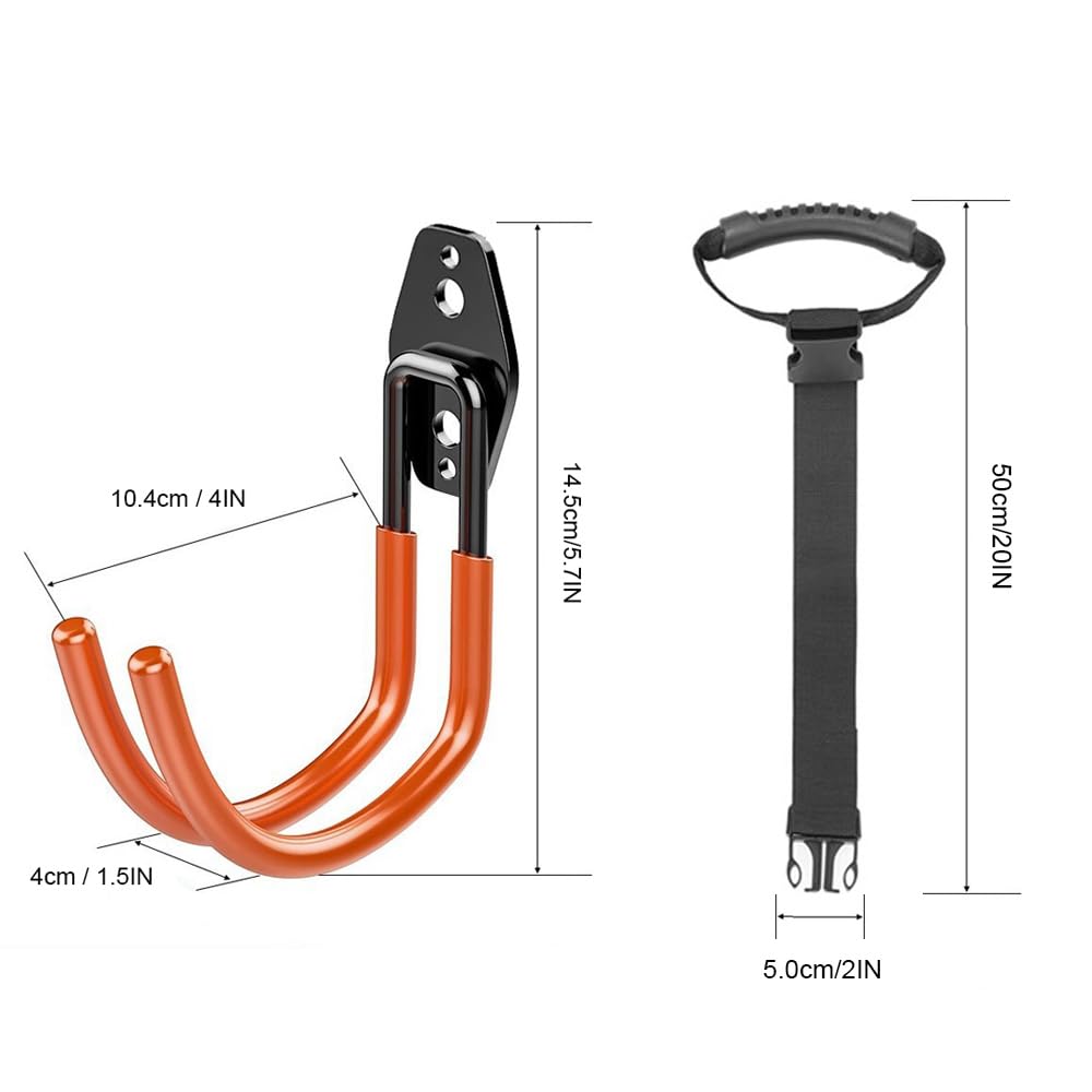 CHICBI Battle Rope Wall Mount Kit, Gym Rope Holder Hanging and Storage Hook,Heavy Duty Body Weight Strength Training Bracket, Yoga Swings Ceiling Mount Anchor