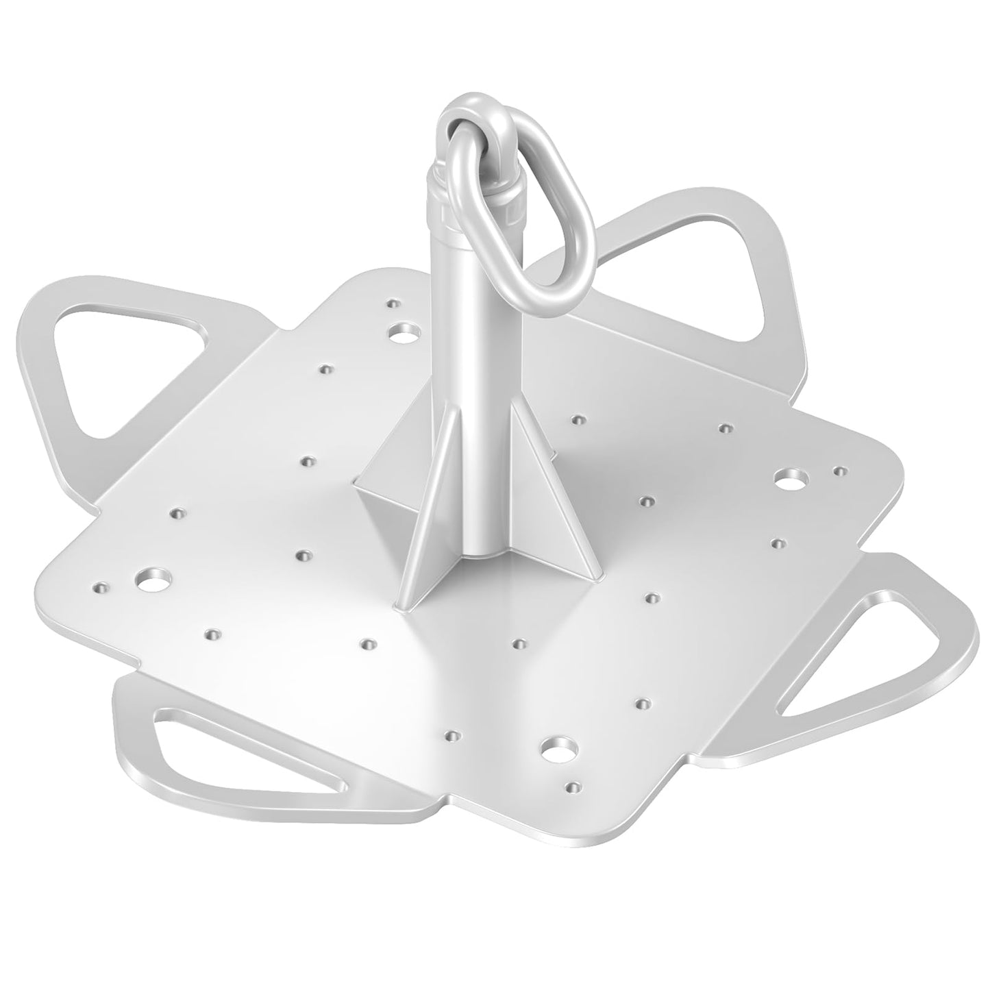 ‎Apex Guard Fall Protection 360° Rotating Roof Anchor with 4-Side D-Rings – Heavy-Duty Galvanized Steel Permanent Roof Safety Anchor for Commercial & Residential Use