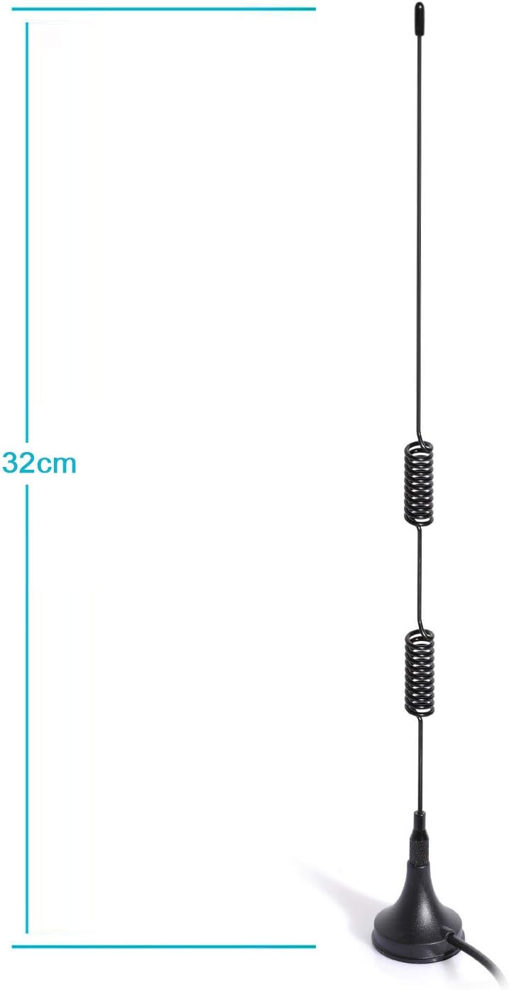 BINGFU VHF UHF Ham Amateur Radio Police Scanner Antenna Magnetic Base BNC Male Antenna Compatible with Uniden Bearcat
