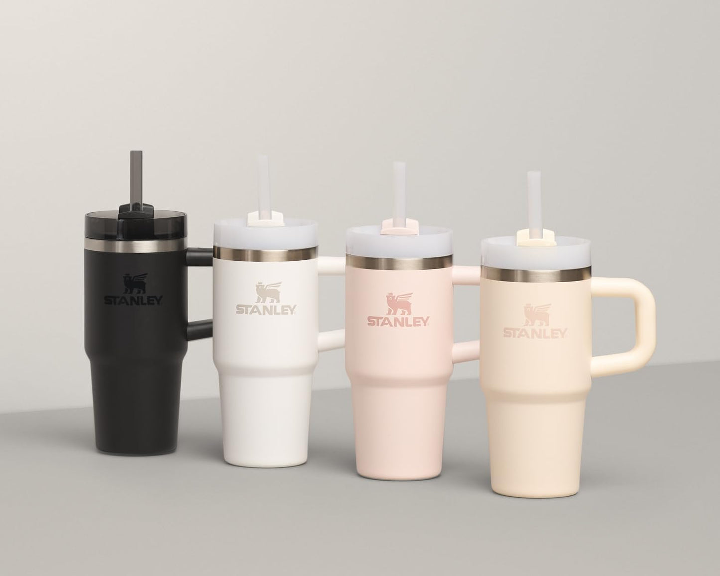 STANLEY Quencher H2.0 Tumbler - 20 oz Insulated Stainless Steel Cup with Handle & Straw | BPA-Free | Rose Quartz 2.0