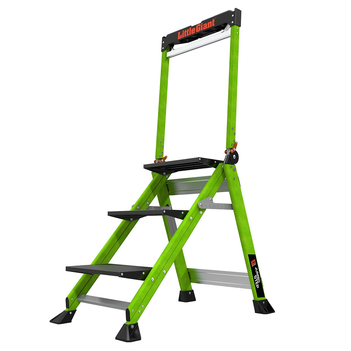 Little Giant Ladders Jumbo 3-Step FG, Hi-viz Green, 11933