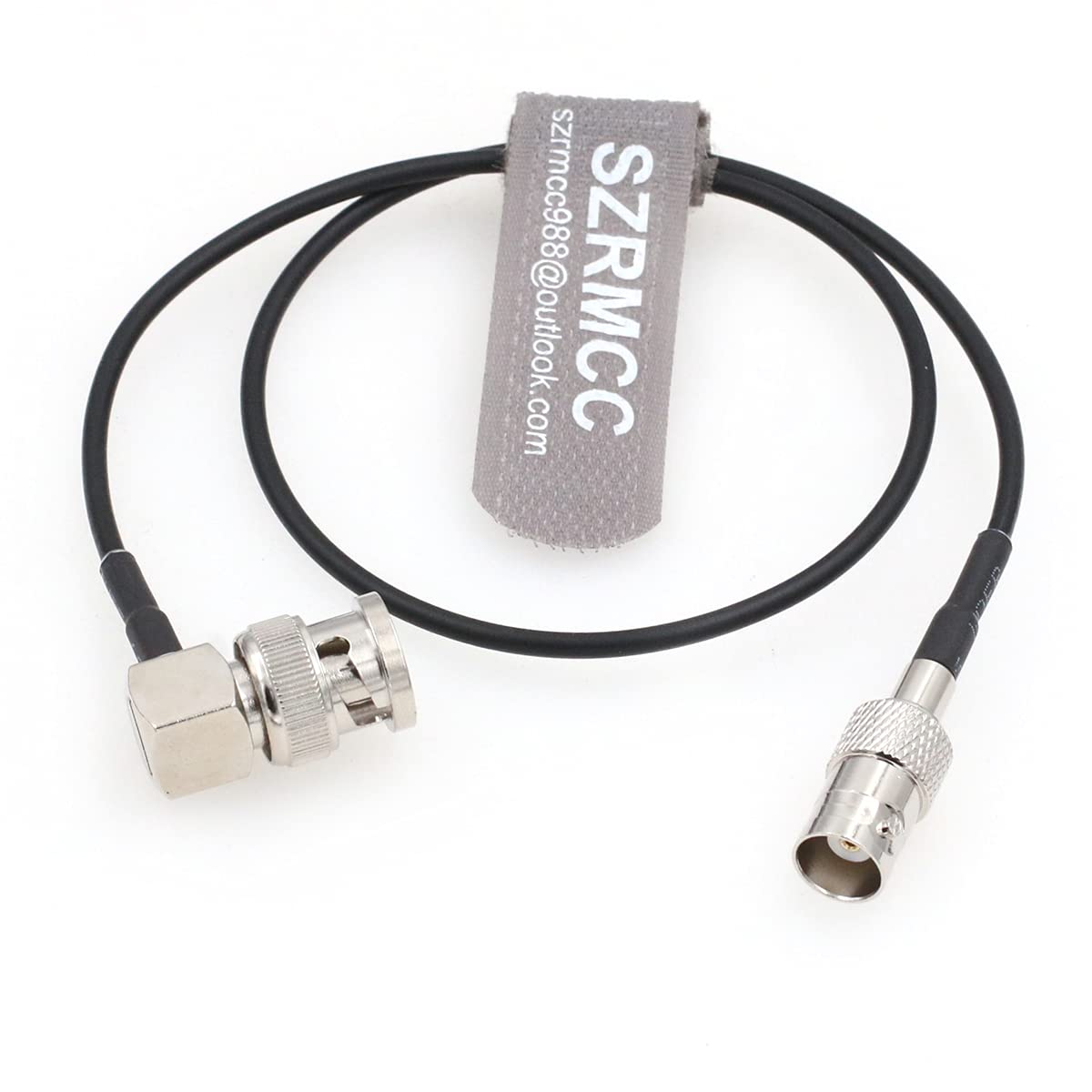 SZRMCC 3G RG174 50ohm (80cm) SDI Cable BNC Male Right Angle to BNC Female HD SDI Cable Coaxial Extension Cable