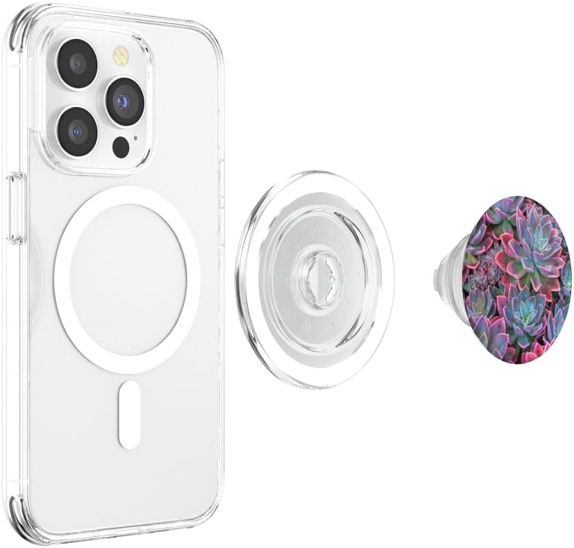 CJ Grips Succulent Plants Red PopSockets PopGrip for MagSafe