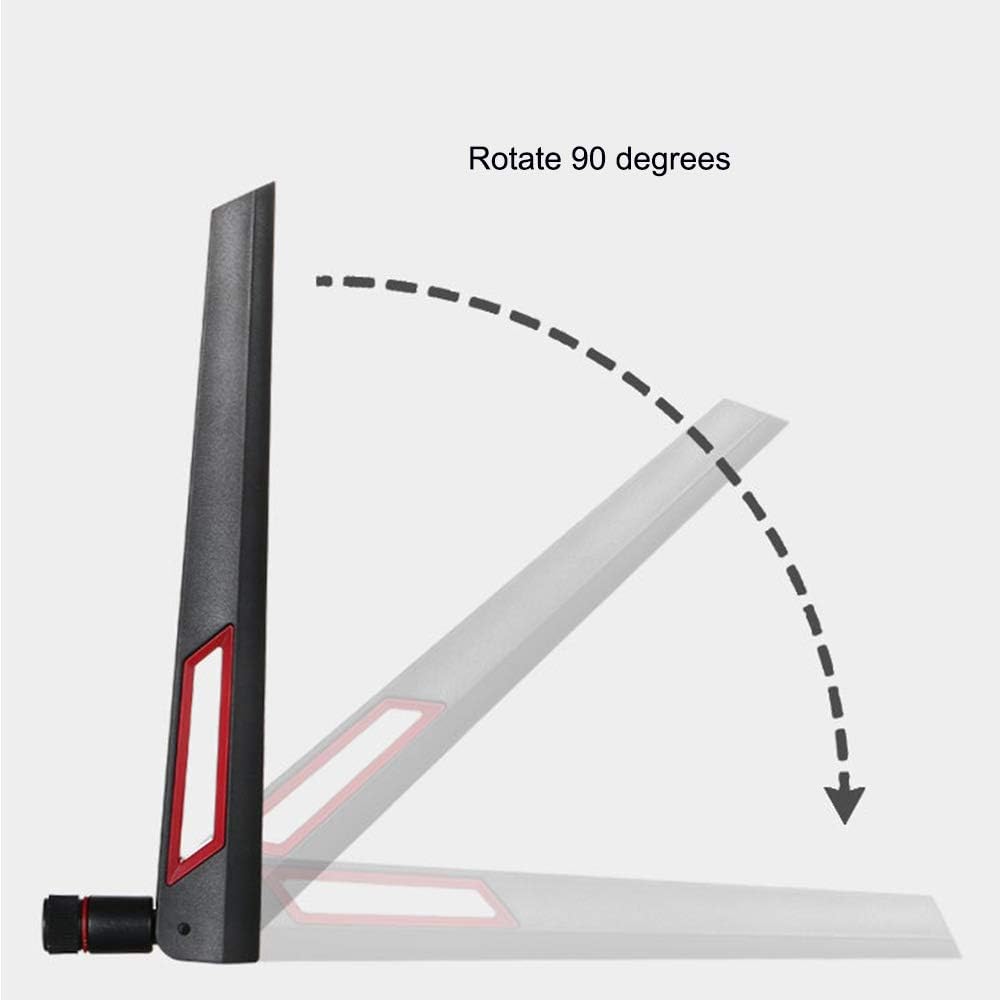 QYAJS 2.4GHz 5.8GHz 10 WiFi Antenna Dual Band DBI RP-SMA Router for PCI-E WiFi Network Card USB Wireless Adapter