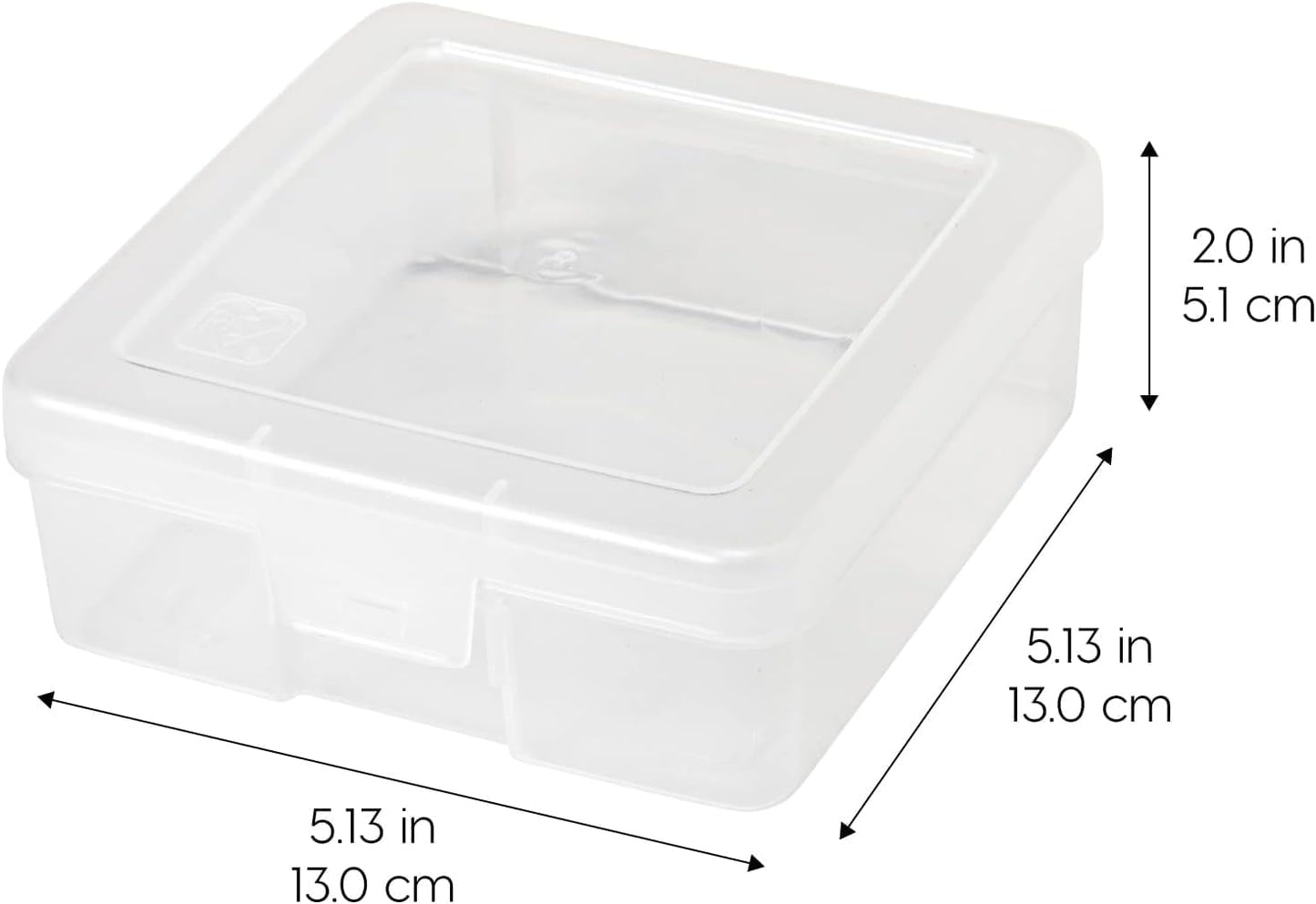 Skiennix 12-Pack Small Clear Plastic Storage Boxes - Versatile Organizer for Crafts, Jewelry & More