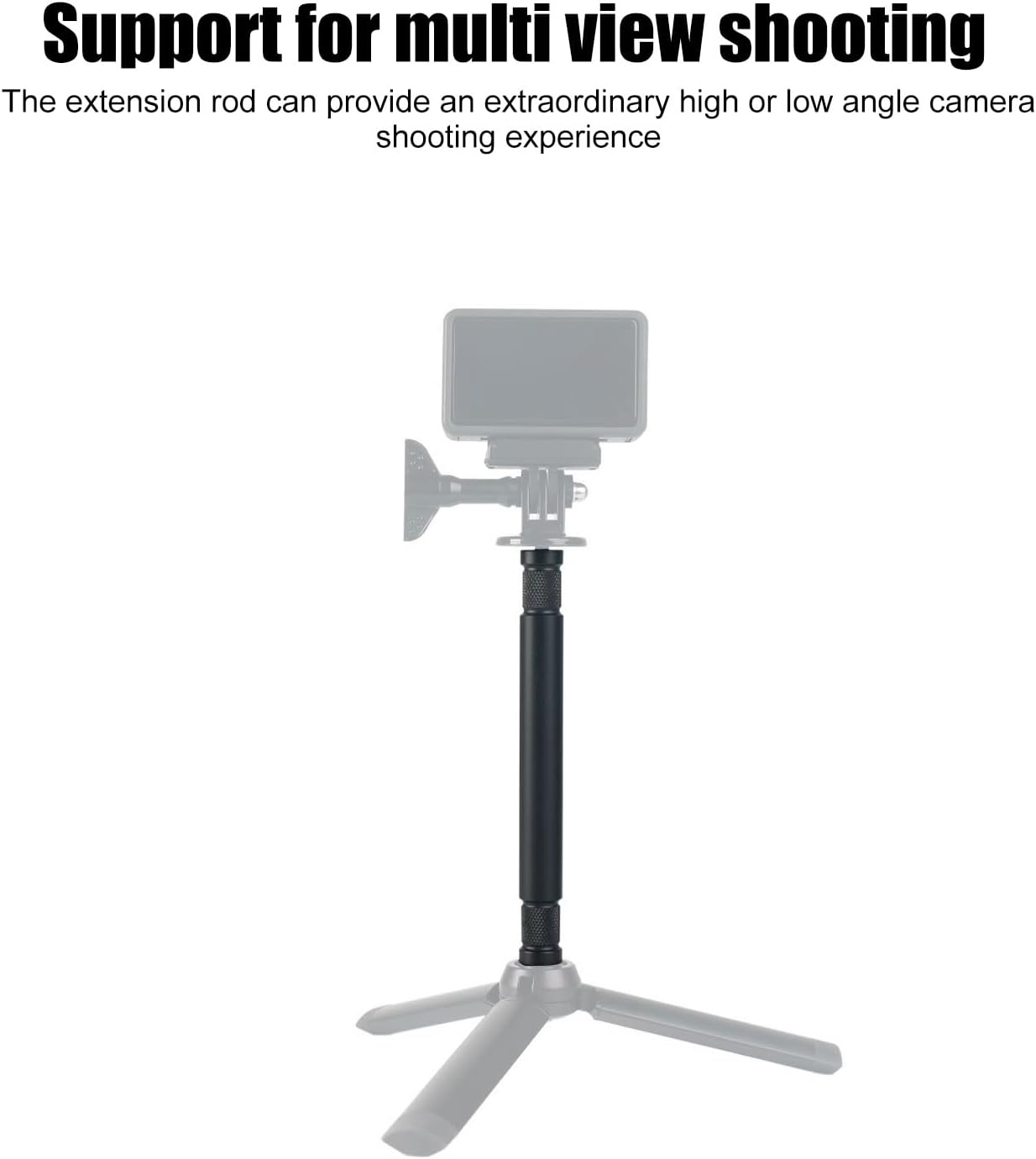 Diyeeni 0.25 inch Selfie Stick Long Pole, Extension Rod for Most Tripods, Cameras, Stabilizers, Lightweight Extension