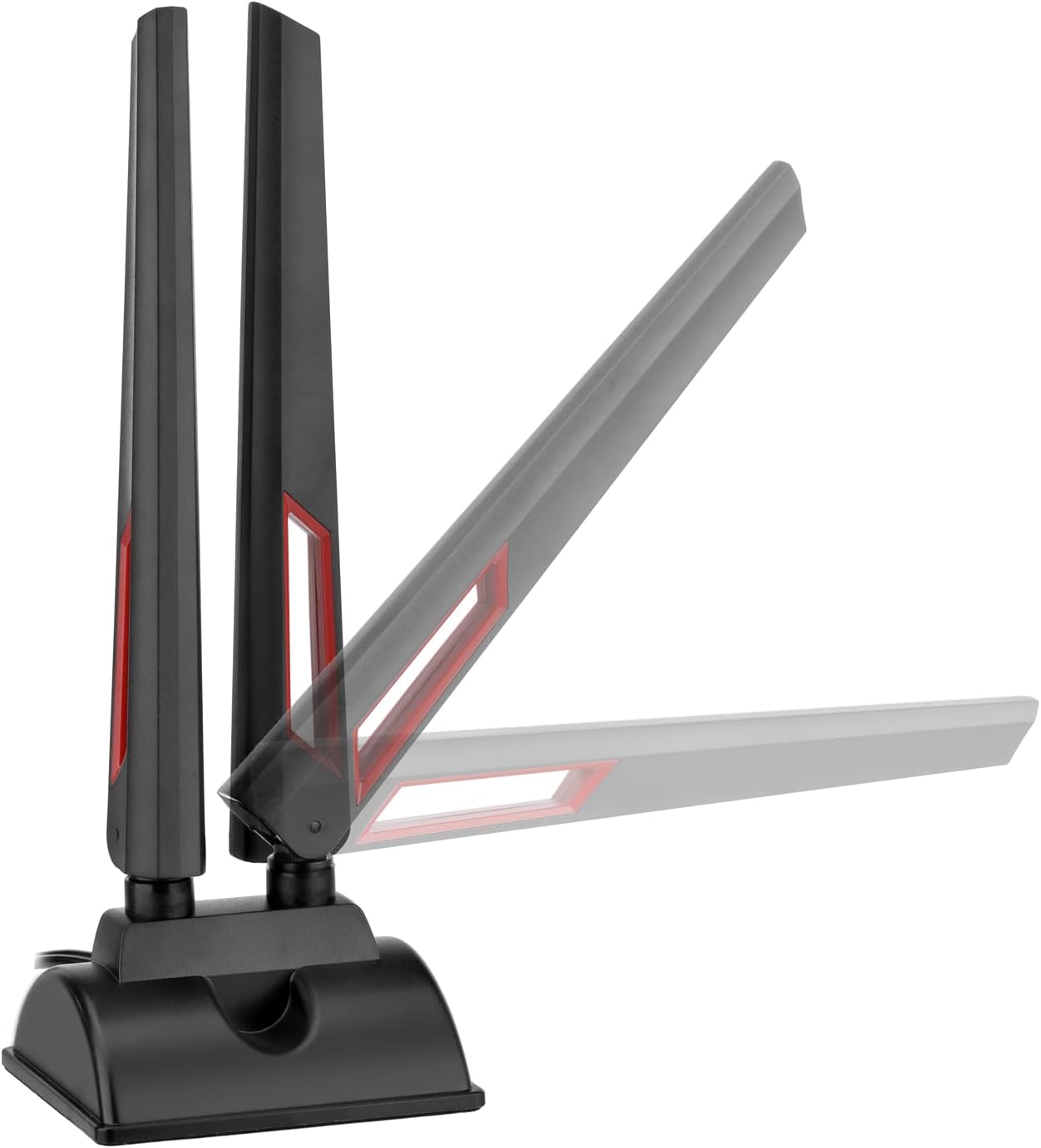 Superbat 6E 2.4GHz 5GHz 6GHz WiFi Tri-Band Antenna Magnetic Base WiFi Antenna with RP-SMA Extension Cable for PC
