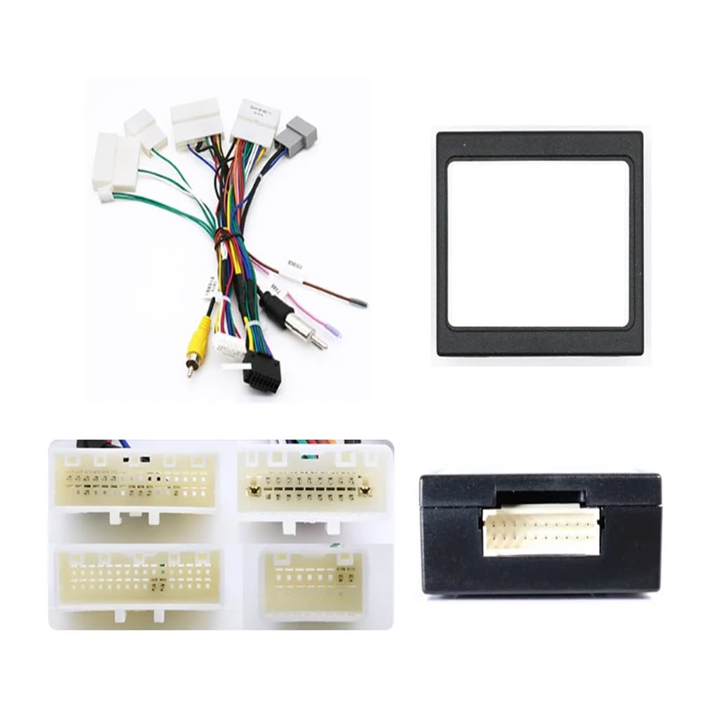 Bestycar 16pin Car Stereo Radio Power Retrofit Wiring Harness Cable Adapter fits for Nissan X-Trail Teana Altima Sylphy
