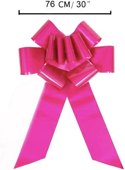 GYDbow 30 Inch Giant Rosy Car Bow - Extra Large Pull Bow for New Car Gifts & Celebrations