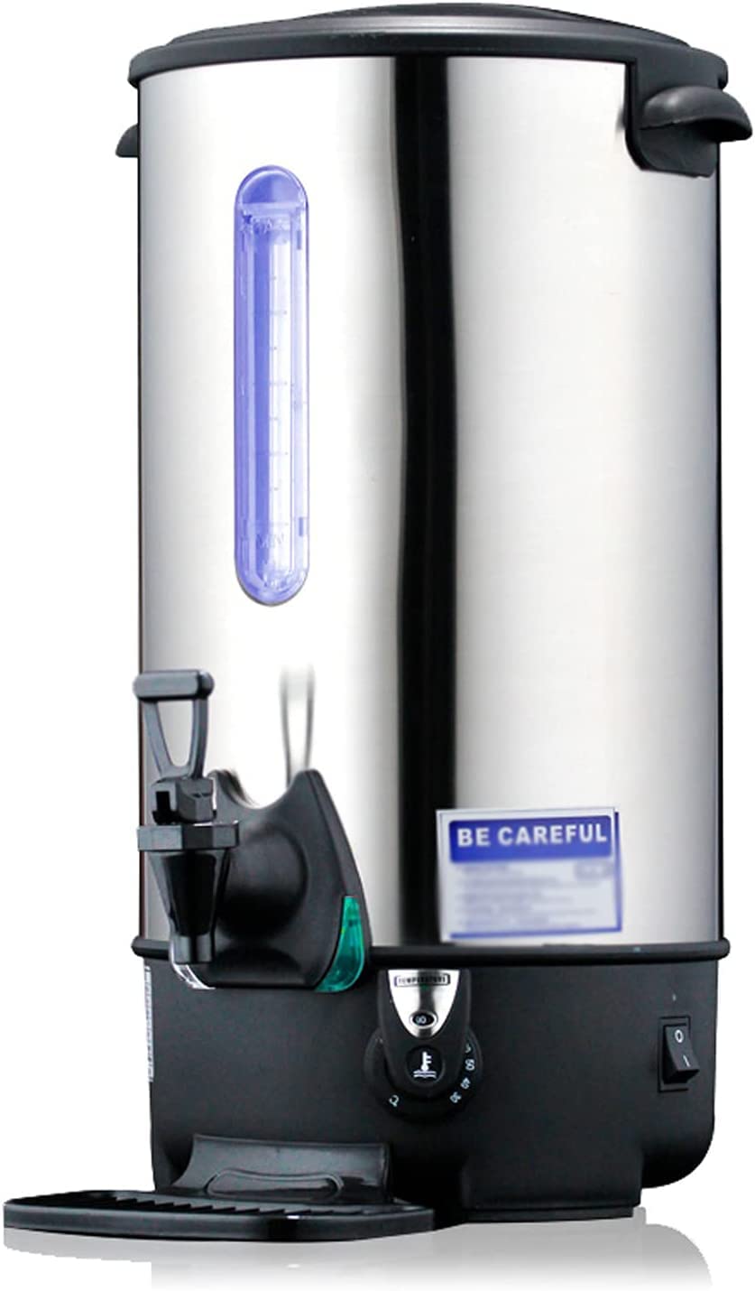 INTBUYING Stainless Steel Large Capacity Commercial Office Kitchen Hot Water Dispense Boiler Instant Boiling Machine Heater Electric Kettle Temperature Control for Coffee Tea with Faucet Tap-12.9L