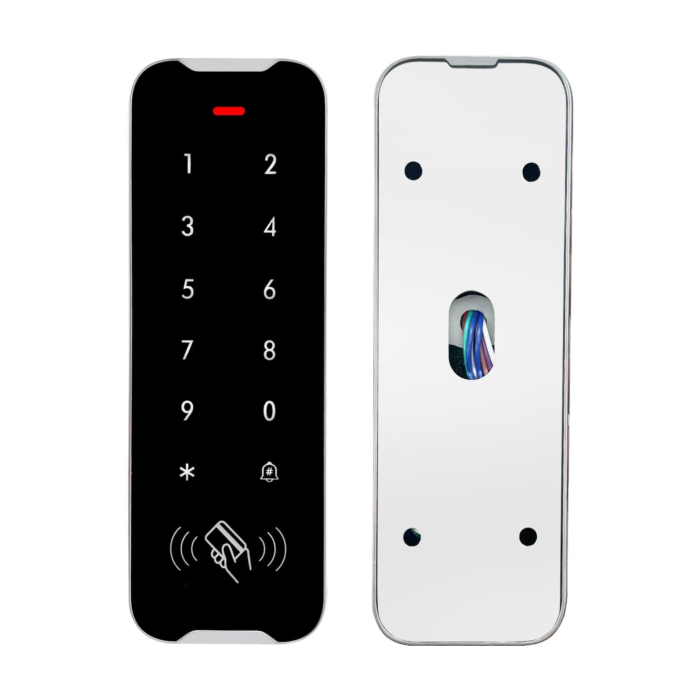 Door Access Control Kit, RFID Keypad, 600LB Magnetic Lock Set, Exit Button, Doorbell, Power Supply Controller, 10 RFID Key Fobs (XC50-280kg-Kit)