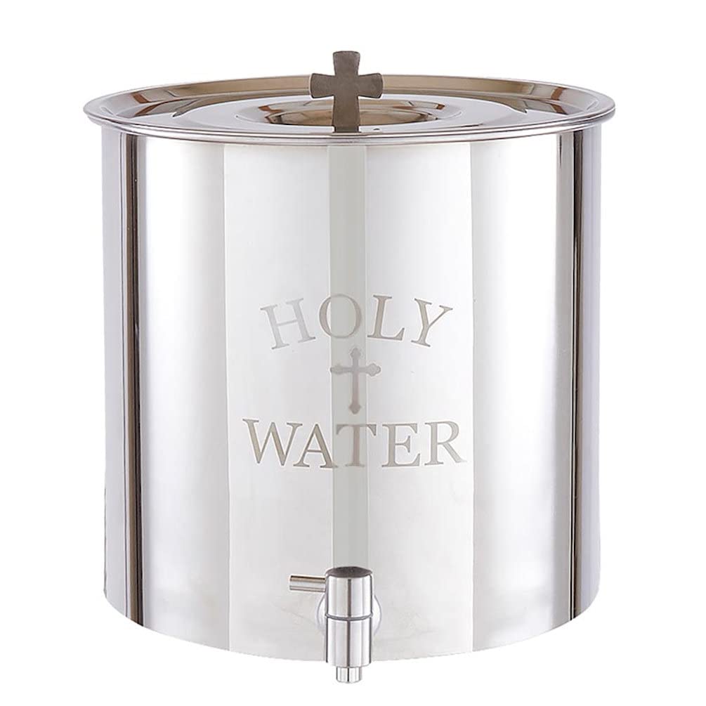 Holy Water Receptacle, 5 Gallons, Stainless
