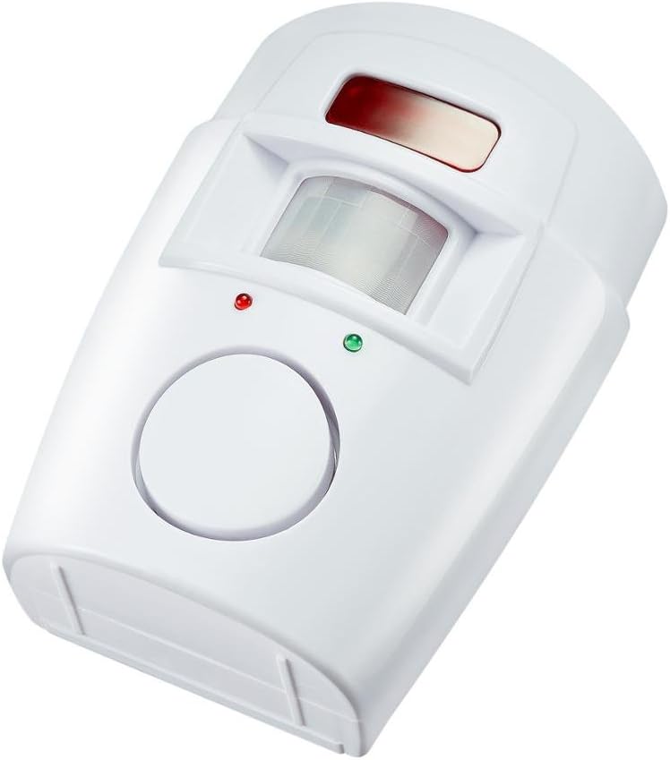 Mengshen 2 H88 Infrared Motion Sensor Alarm - Burglar Alarm with Remote Controls, Suitable for Home/Garages/Shops