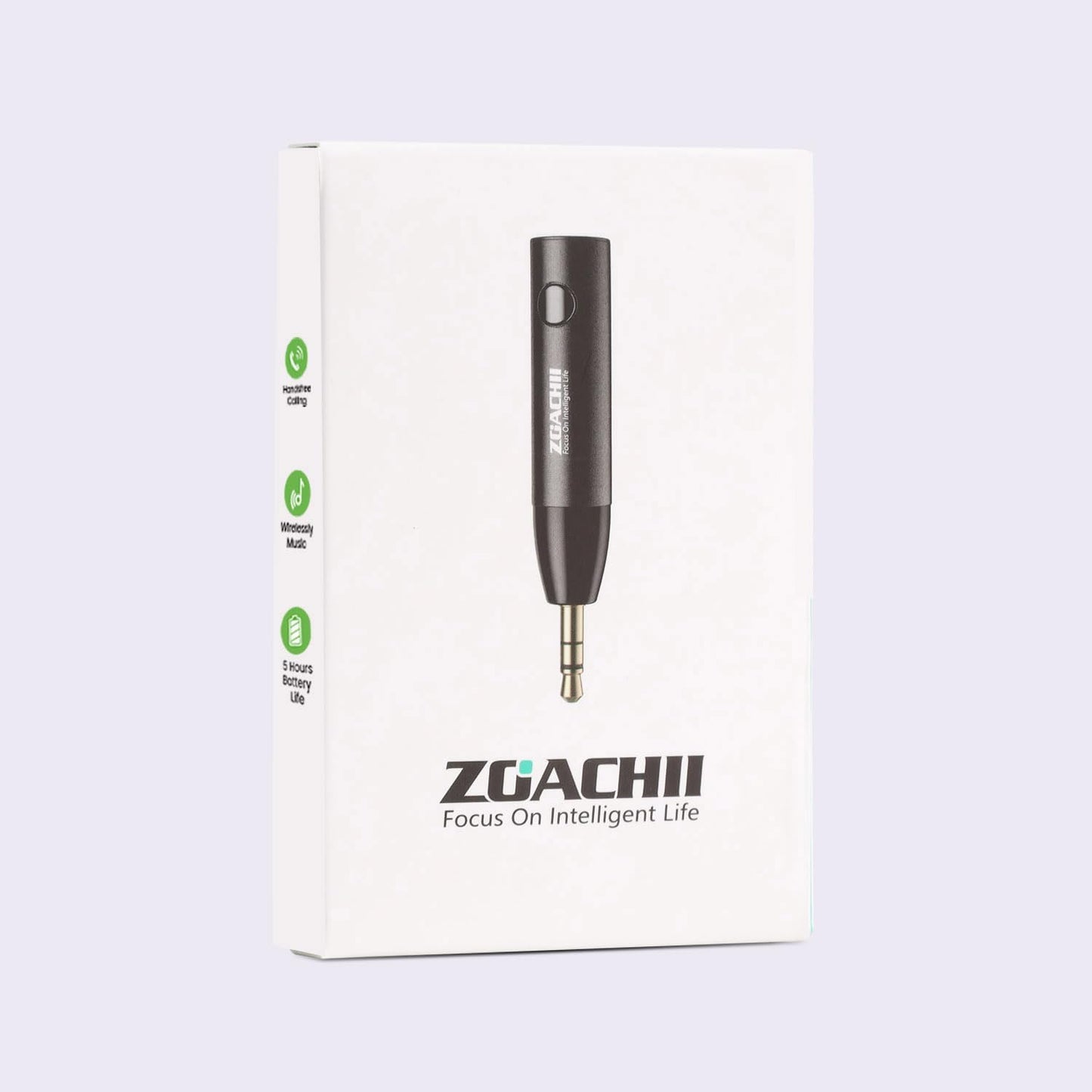 ZOACHII 5.0 3.5mm [1 Bluetooth Aux Adapter for Car, Wireless Bluetooth Audio Receiver with Jack for Vehicle Truck Home