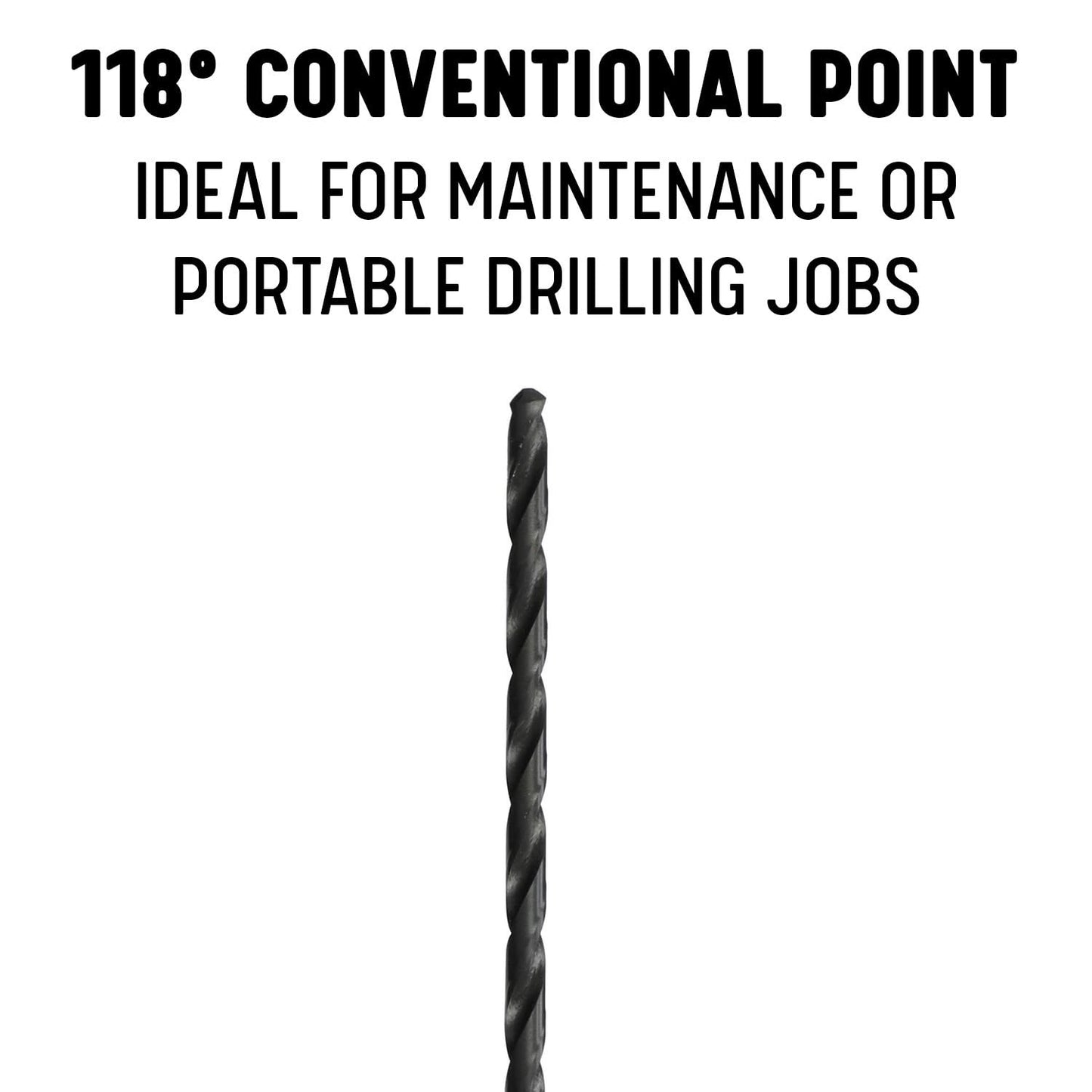Drill America 1" x 24" High Speed Steel Extra Long Drill Bit, DWDDL Series