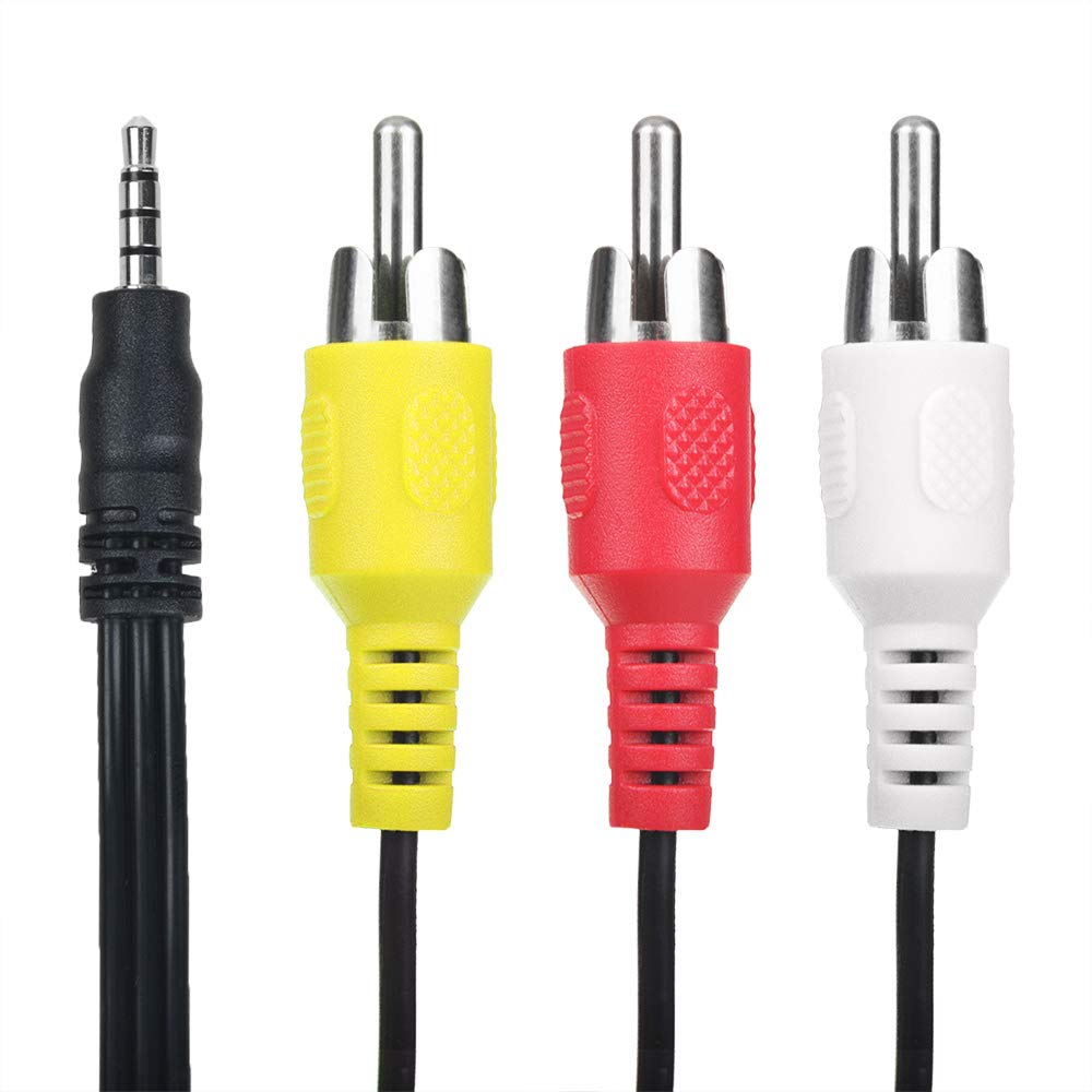 5ft K2KYYYY00203 PKPOWER AV A/V Audio Video TV-Out Cable Cord Lead for Panasonic Camcorder