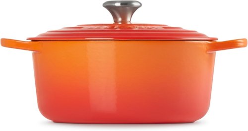 Le Creuset Enameled Cast Iron Dutch Oven - 5.5 Qt. | Signature Flame Color for Superior Cooking