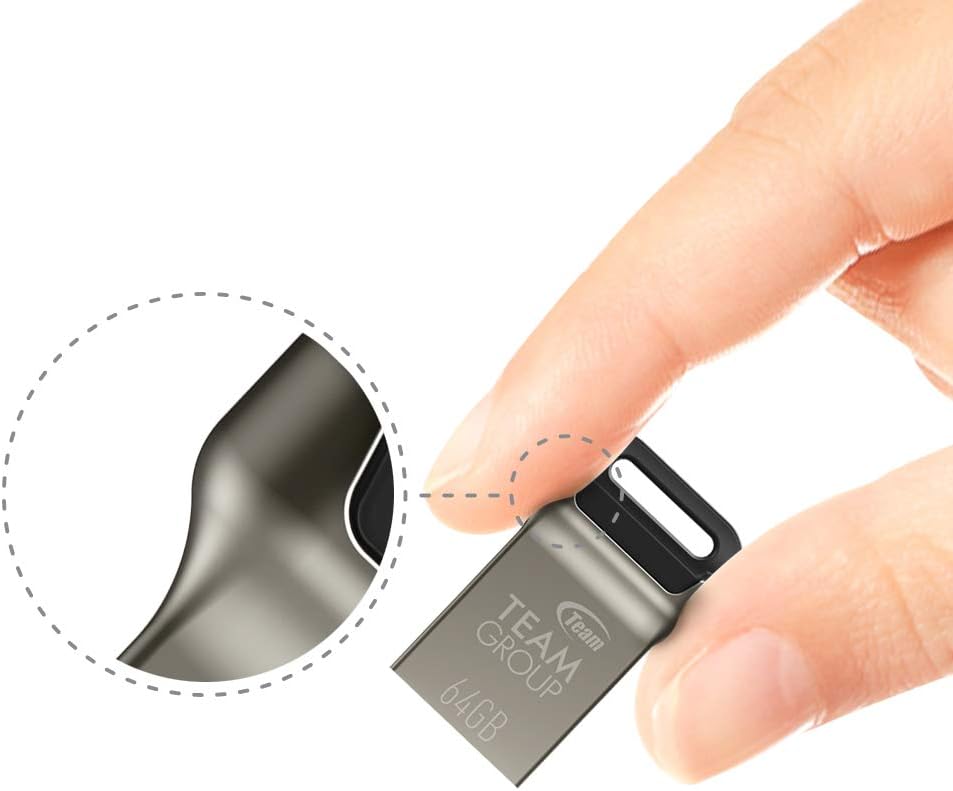 TEAMGROUP C162 64GB 3 Pack 3.2 1 3.1/3.0 100MB/s TC162364GB19 USB Gen USB Mini Fits Metal Read Flash Thumb Drive