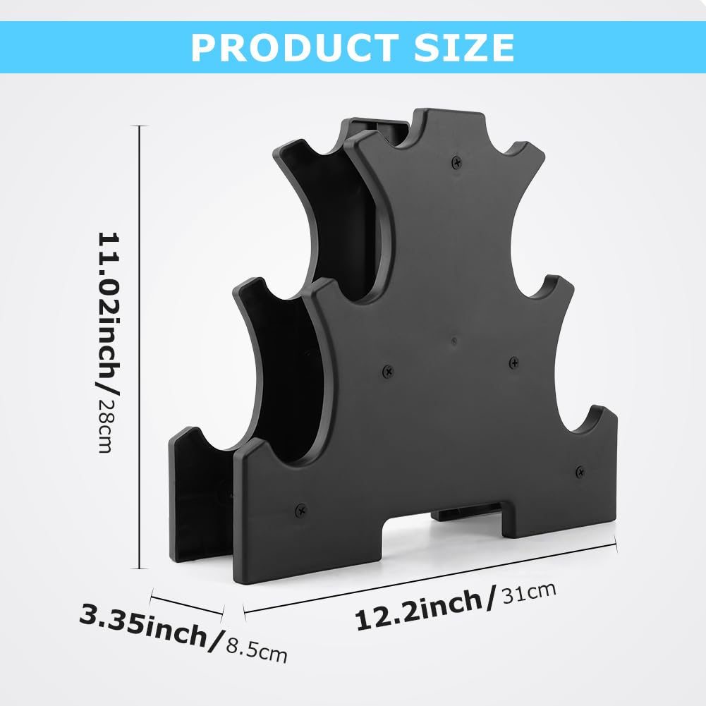 Dumbbell Rack Stand Only, A-Frame Dumbbell Storage Rack with Handle, Tree Shape Compact Weight Hold, Multilevel Weight Storage Organizer for Home Gym Workout