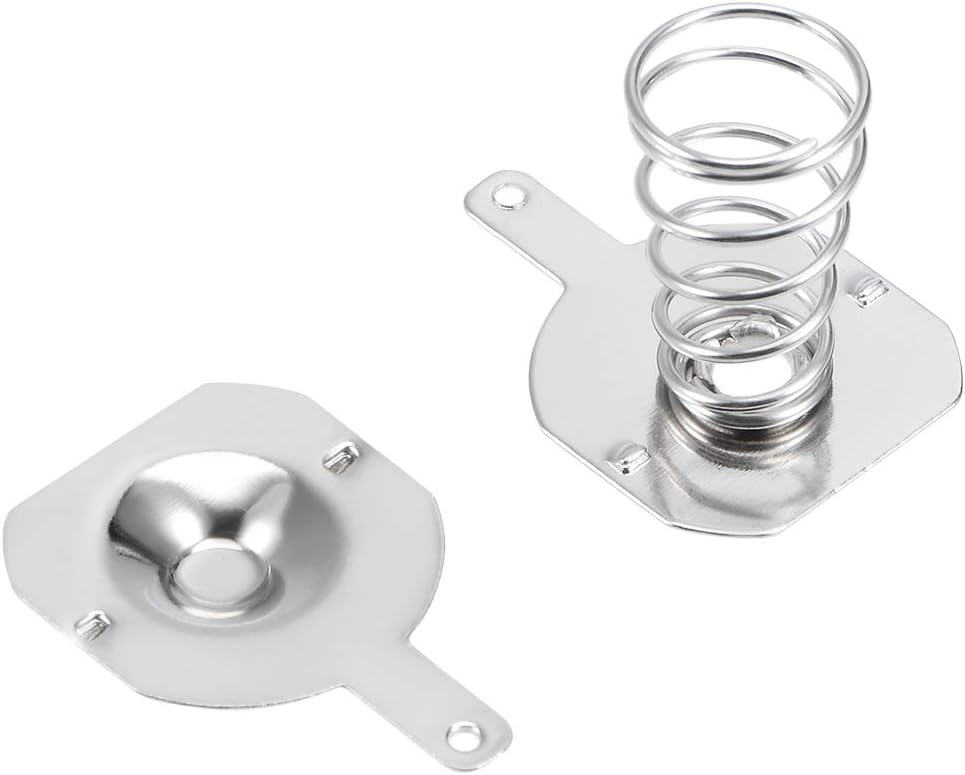 uxcell 50Pairs 18650 16.5mmx16mm Battery Negative to Positive Conversion Spring Contact Nickeling Plate