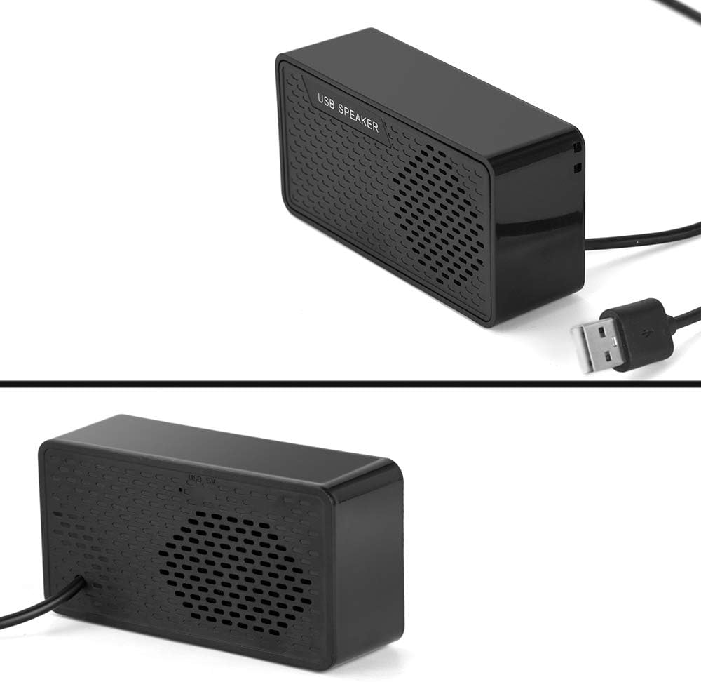 shuley USB Computer Speakers, USB Powered Mini Sound Bars, Laptop Stereo Speaker, Plug and Play to Save Space,Suitable