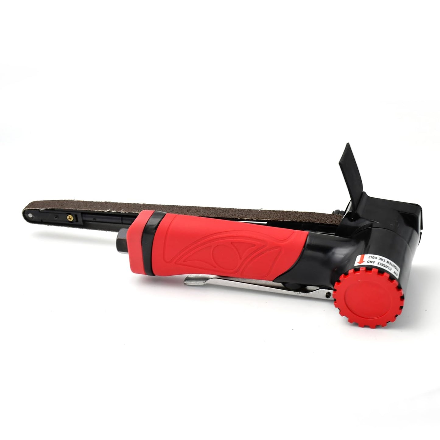 Air Belt Sander 1/2" x 24" Handheld Angle Grinder Belt Sander For Wood Aluminium Iron Steel Metal Polishing DIY Surface Treatment Tool 20000RPM