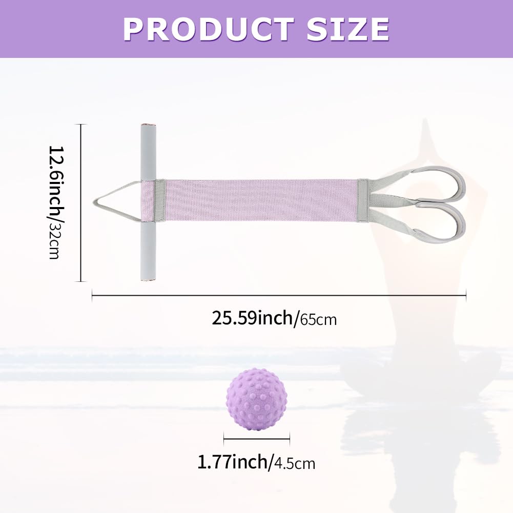 Resistance Bands with Handles and Massage Ball,Yoga Pedal Workout Bands,120 lbs Non-Slip Full Body Exercise Bands,for Muscle Training, Legs, Arms, Chest, Ankle,Wrist Workouts
