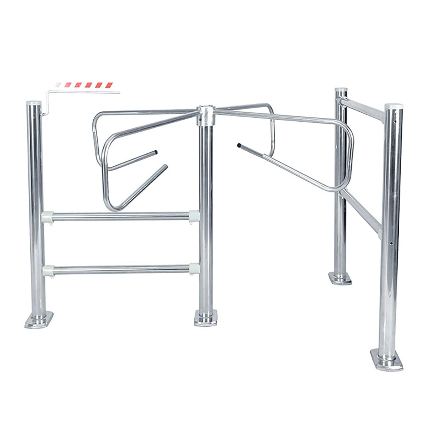 Cross One-Way Turnstile Gate, Manual Entrance and Exit, Stainless Steel Swing Gate for Supermarkets, Factories, Libraries, and Stores(66.9in/170cm)