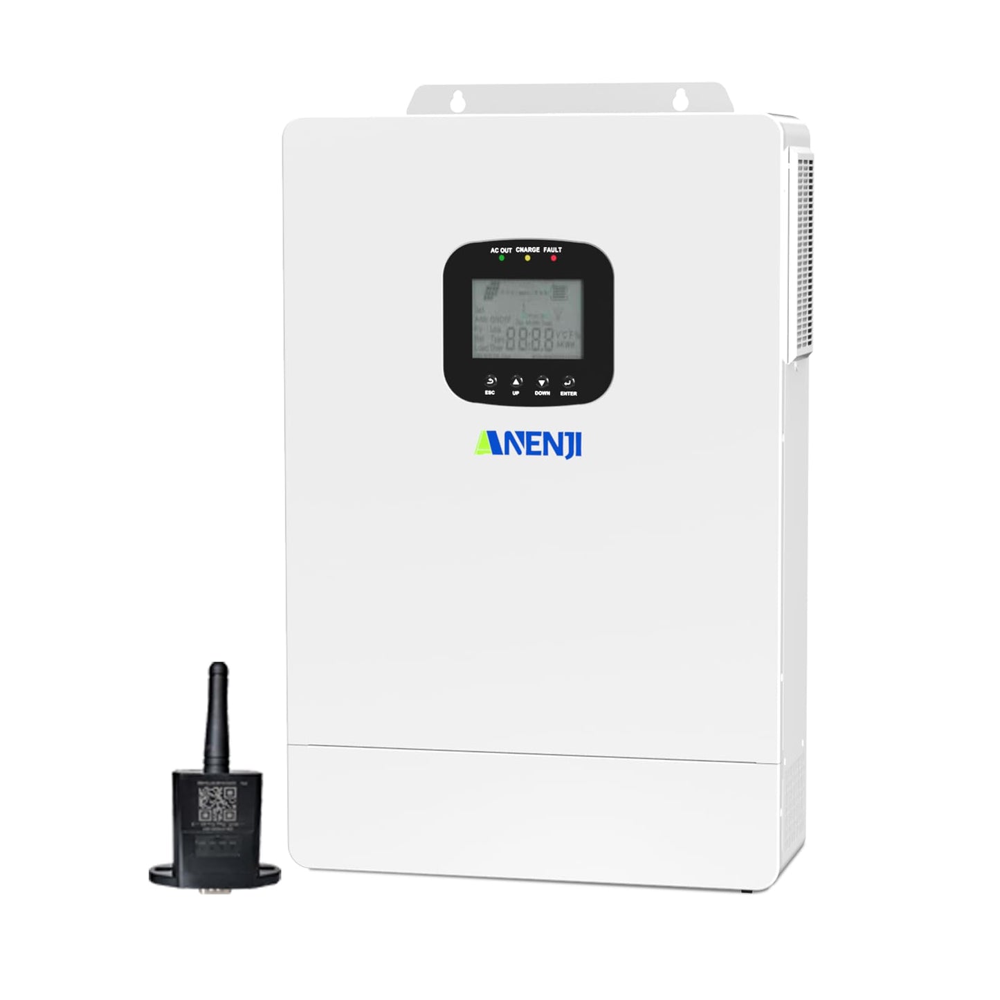 Aninerel 6500W Hybrid Solar Inverter 48V DC to 110V AC, Pure Sine Wave, Built-in 2 MPPT Controller, Max. 150A Battery Charging, Support Parallel 6 Units, Dustproof, for Home On/Off-Grid Systems