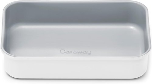 Caraway Nonstick Baking Pan - 9” x 6.5” Deep Ceramic Dish, Non-Toxic & PTFE Free - Ideal for Casseroles & Lasagna - White